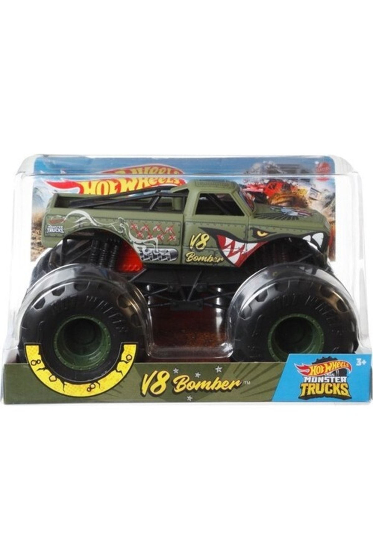 ماشین اسباب بازی MONSTER TRUCKS 1:24 CARS W8 BOMBER GWL16 از ترکیه HOT WHEELS