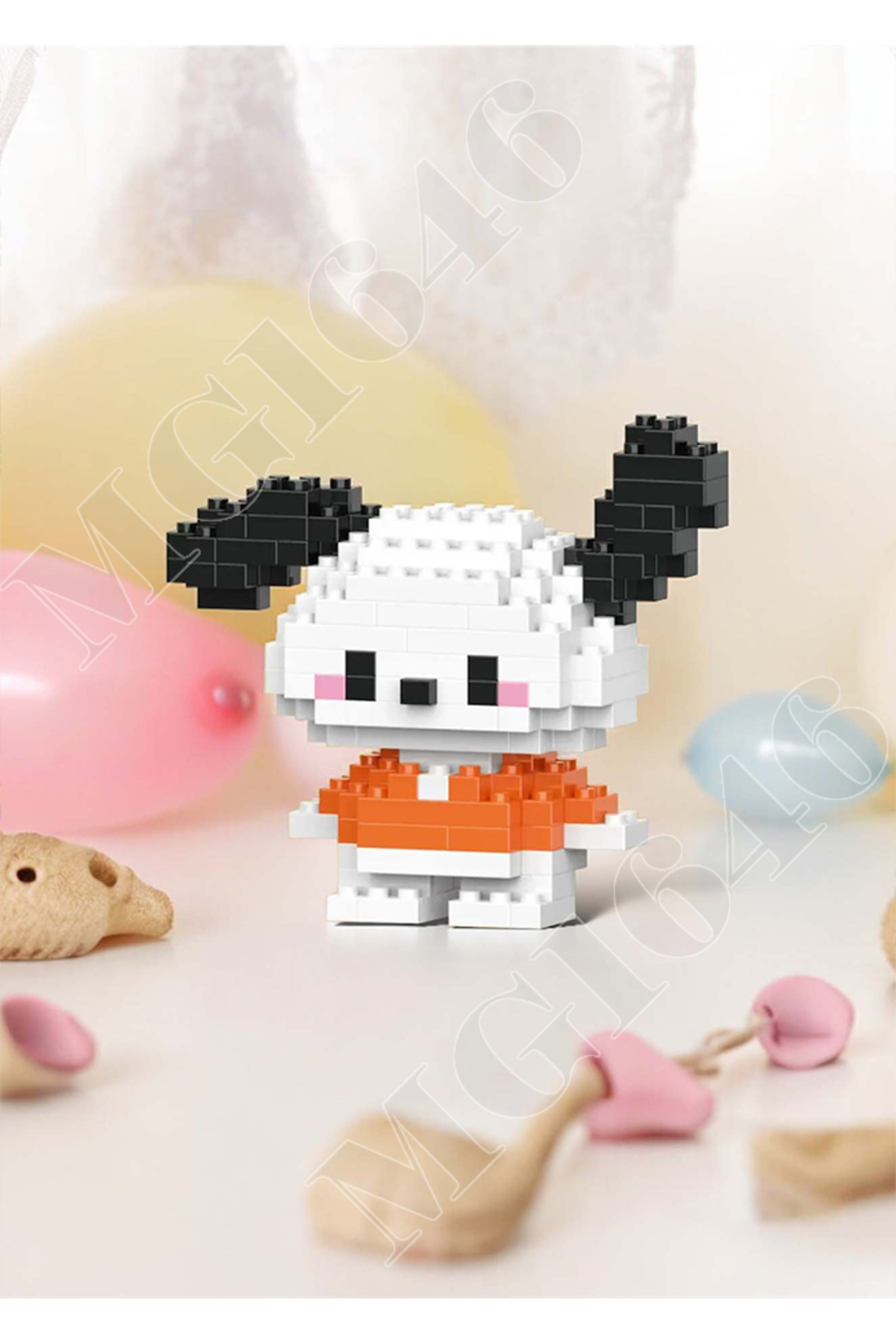 پازل سه بعدی هدیه اره منبت کاری مویی POCHACCO HELLO KITTY Lilibin