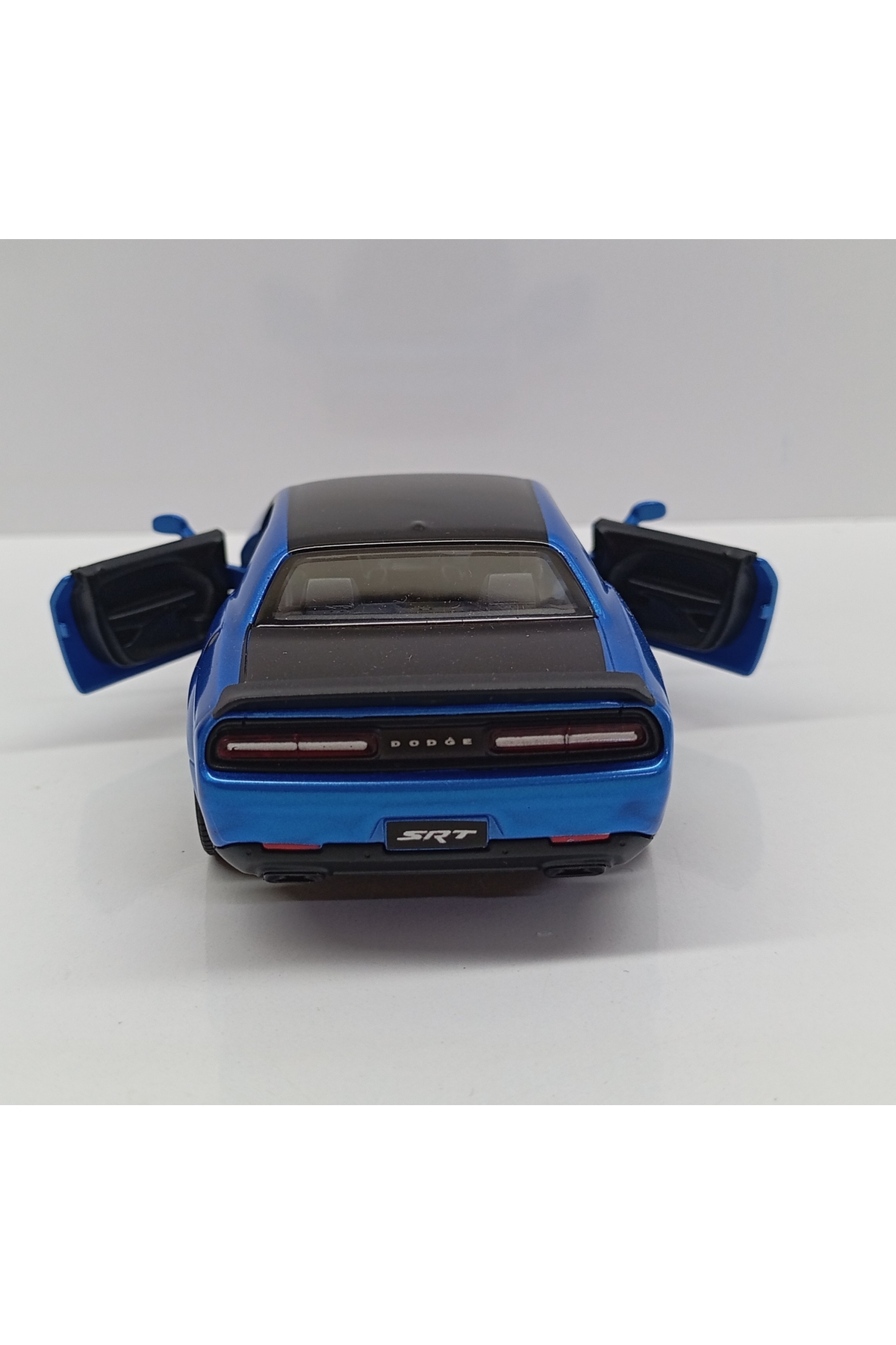 مدل خودرو DIANOMI مقیاس 1:40 DODGE CHALLENGER SRT DEMON BLUE CHECK BIRAK METAL CAR اورجینال Kinsmart
