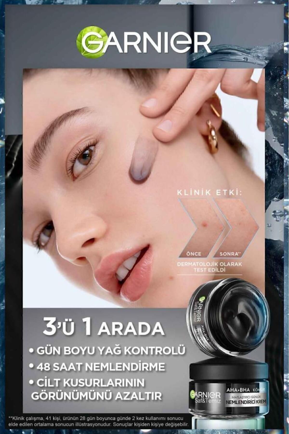 Garnier کرم روزانه مرطوب کننده روزانه پاک و تمیز مواد زغال سنگ 50 میلی لیتر