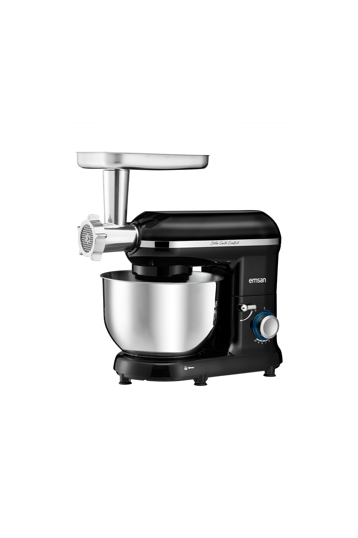 میکسر و ست پایه کامفورت BELLA GUSTO مشکی 1300W 5.5L اورجینال Emsan
