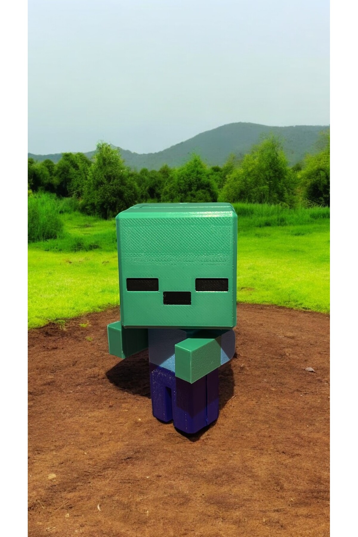 اسباب بازی های فیگور شخصیت شکل زامبی MINECRAFT سایز بزرگ 10 سانتی متر 3boyutcraft