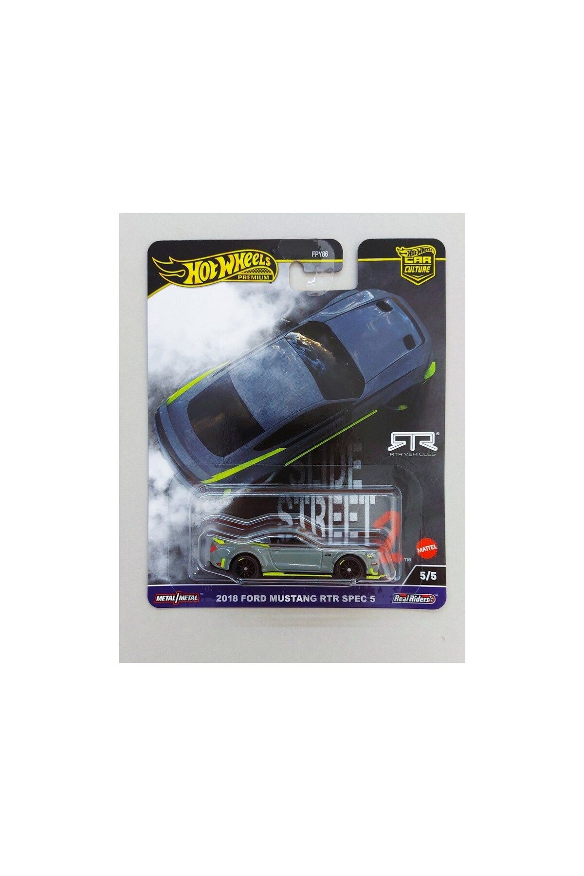 ماشین اسباب بازی PREMIUM SLIDE STREET 2 2018 FORD MUSTANG RTR SPEC 5 MODEL هات ویلز اورجینال HOT WHEELS