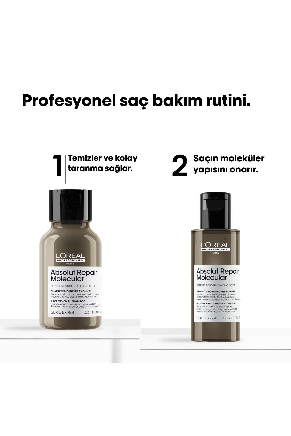 شامپو مردانه و زنانه مجموعه مینی دوتایی مولکولی ABSOLUT L'oreal Professionnel