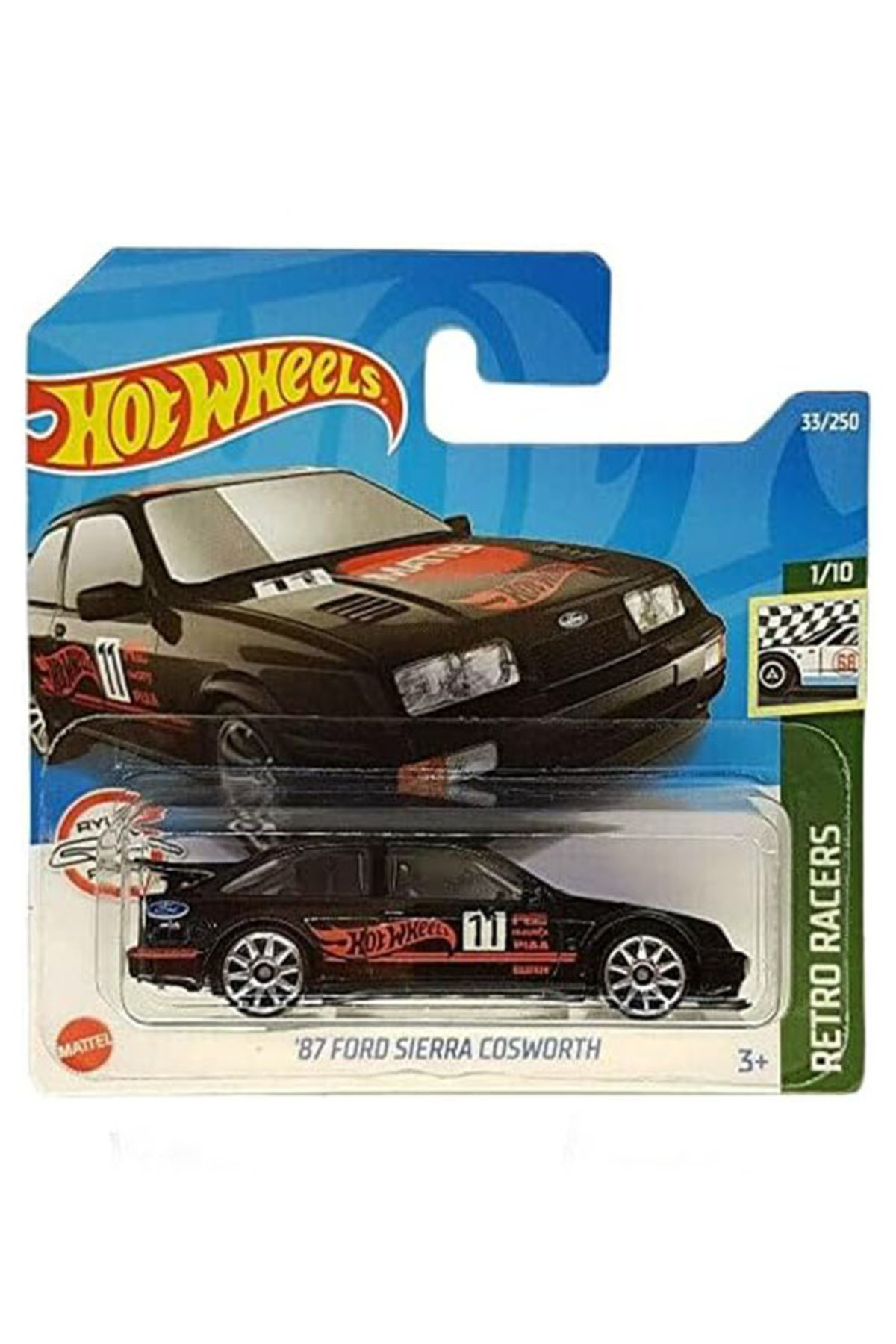 ماشین اسباب بازی '87 FORD SIERRA COSWORTH BLACK 1 64 محصول 2022 از ترکیه HOT WHEELS