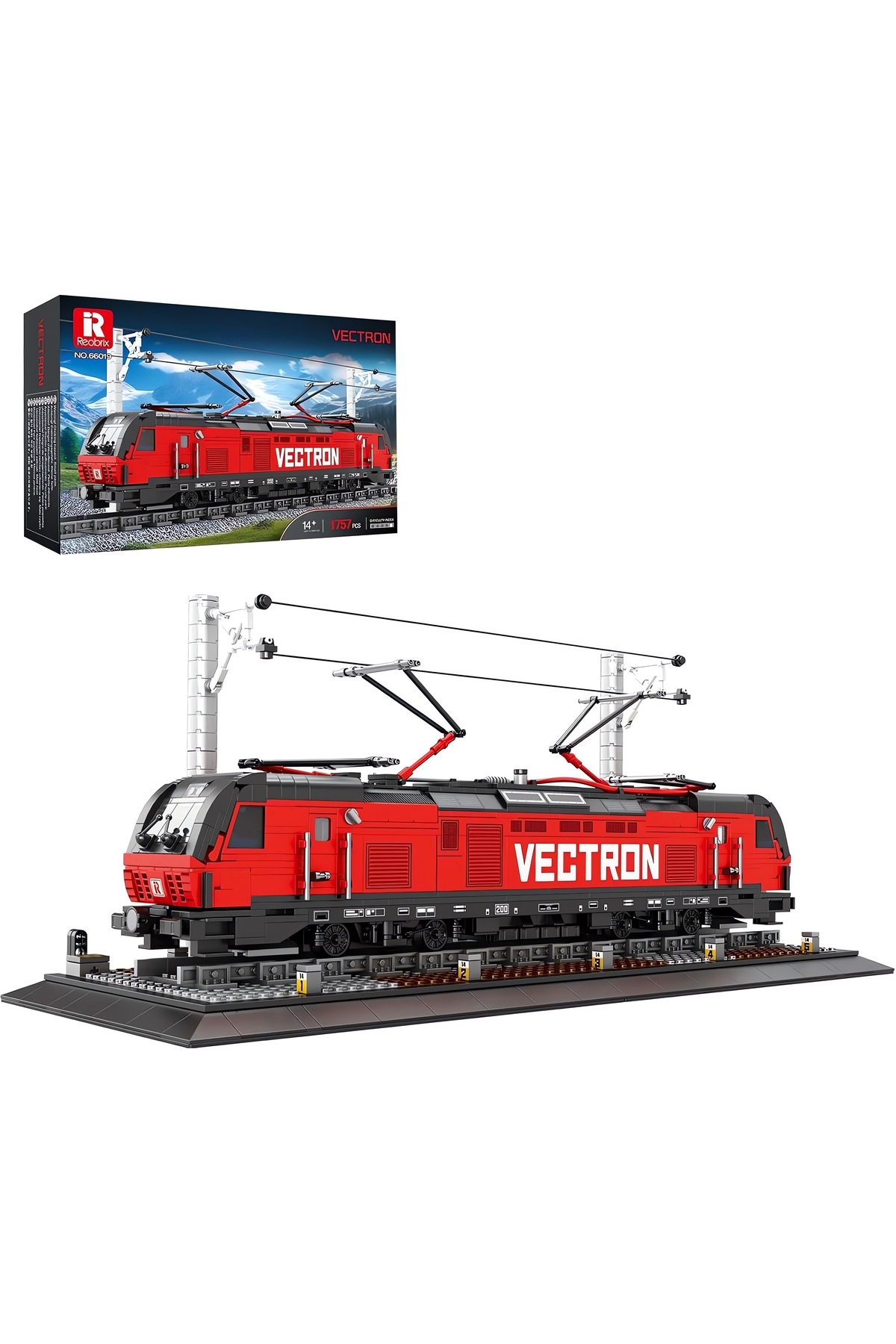 لگو و اسباب بازی های ساخت محور لوکوموتیو VECTRON کیت ساختمانی بلوک فناوری 1757 قطعه از ترکیه REOBRIX