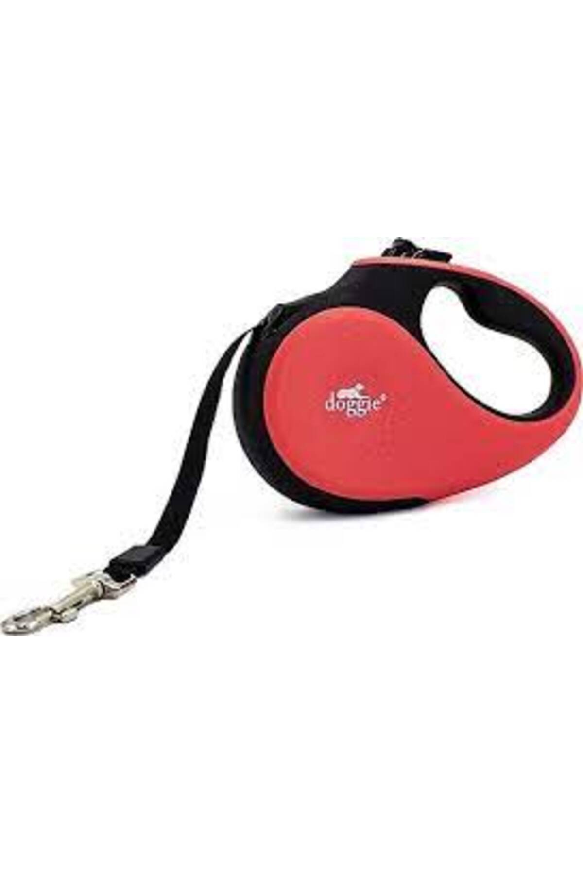 قلاده جمع‌شونده خودکار داگی Doggie سری Soft، قرمز، ۳ متر، ۱۲ کیلوگرم