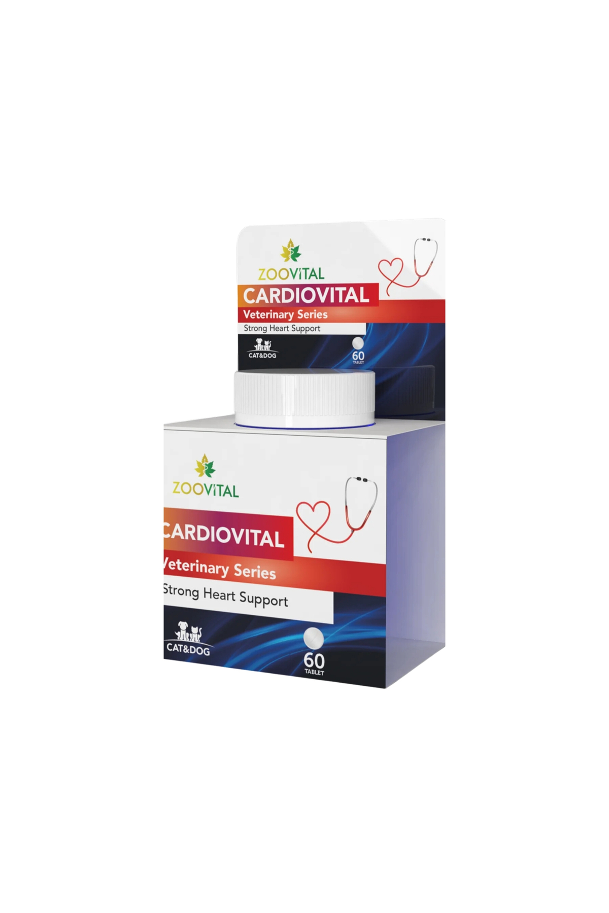 قرص مکمل حیوانات خانگی زوویتال Zoovital Cardiovital، ۶۰ عددی