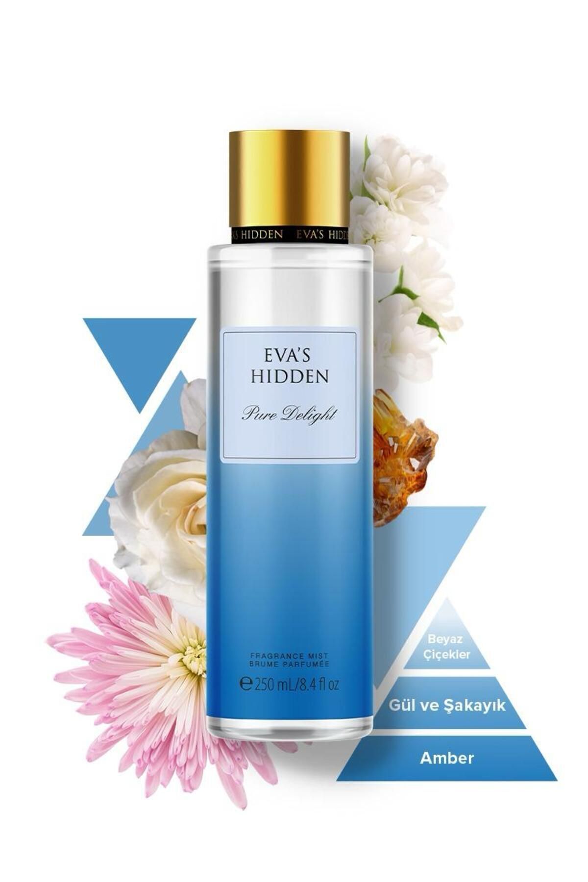 اسپری بدن مدل Pure Delight حجم 250 میلی لیتر EVAS HIDDEN