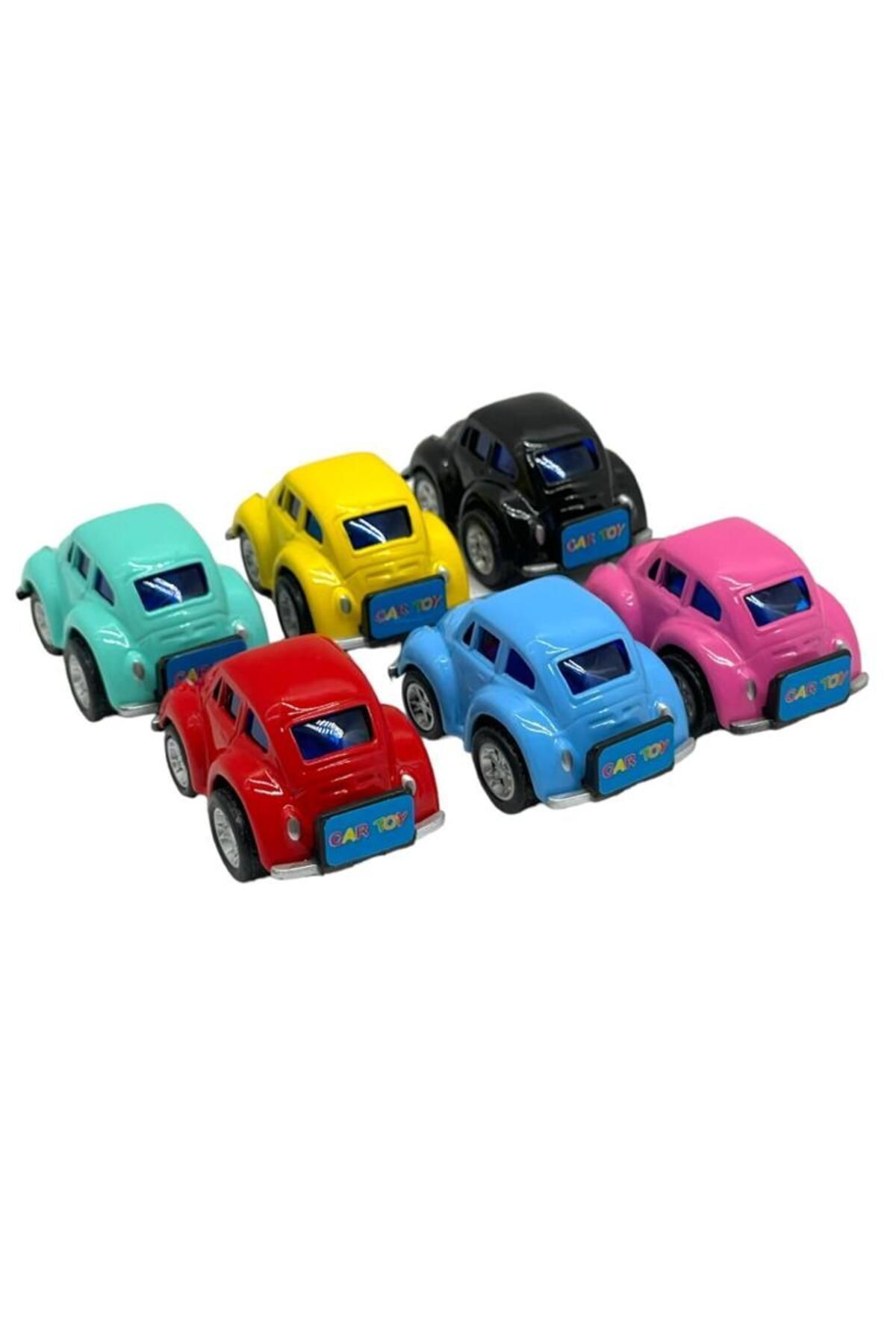مدل خودرو VOSVOS 6 PIECE METAL PULL AND DROP TOY CAR MINI WOSWOS COLLECTIBLE 5 CM اورجینال TRUST STORE