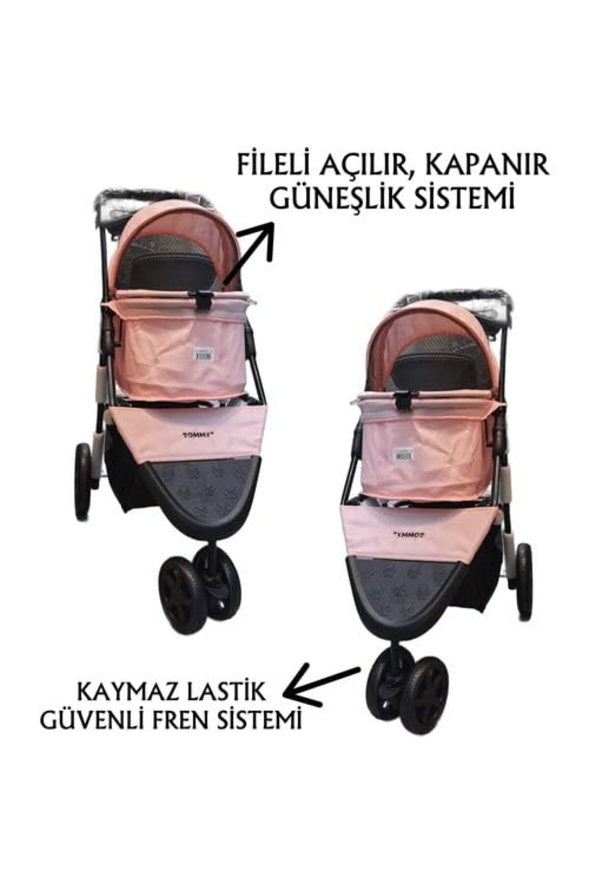 کالسکه حیوانات خانگی تامی Tommy، ۸۶ × ۴۶ × ۹۴٫۵ سانتی‌متر 15 kg