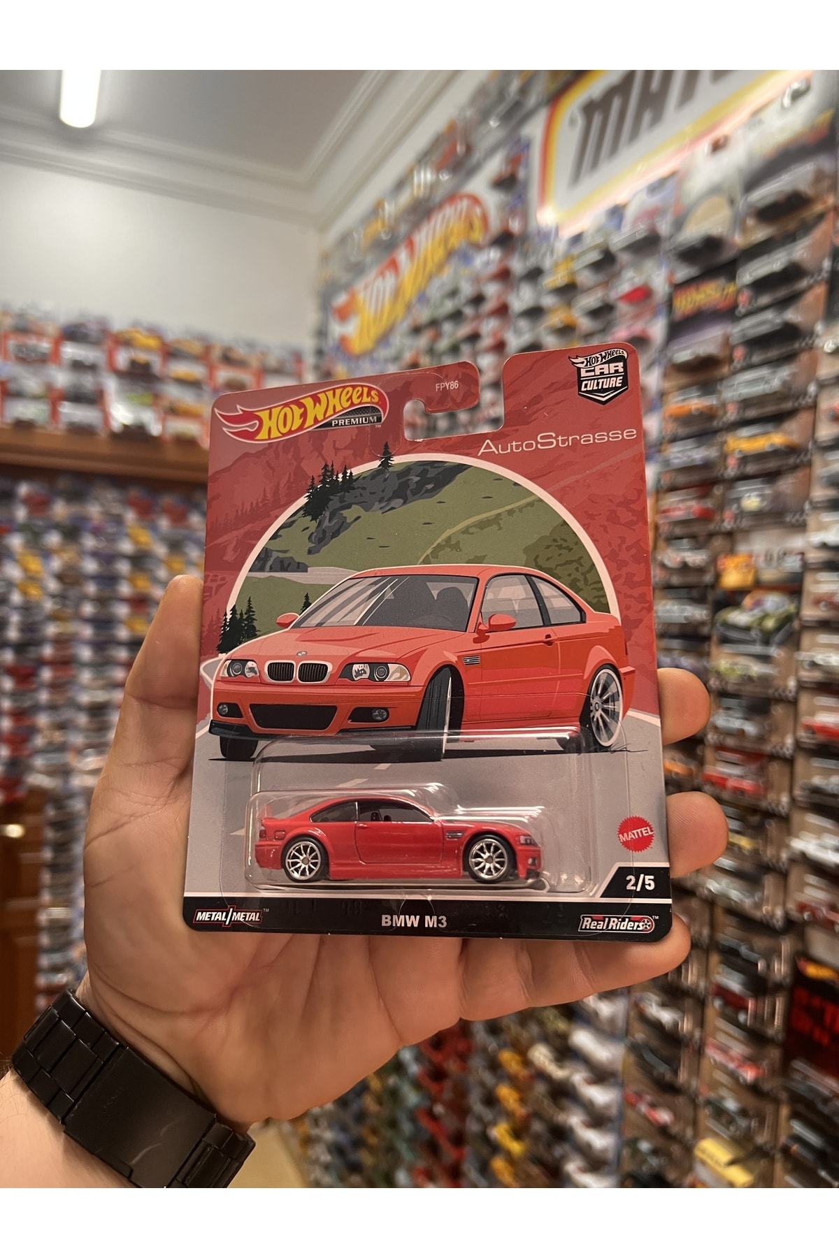 ماشین اسباب بازی BMW M3 قرمز هات ویلز اورجینال HOT WHEELS