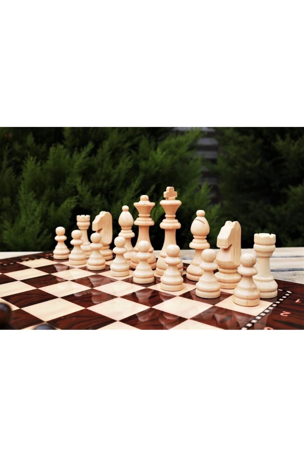 شطرنج ست چوبی لاکچری فیگور چکرز با کیفیت برتر 36X36 checkmate