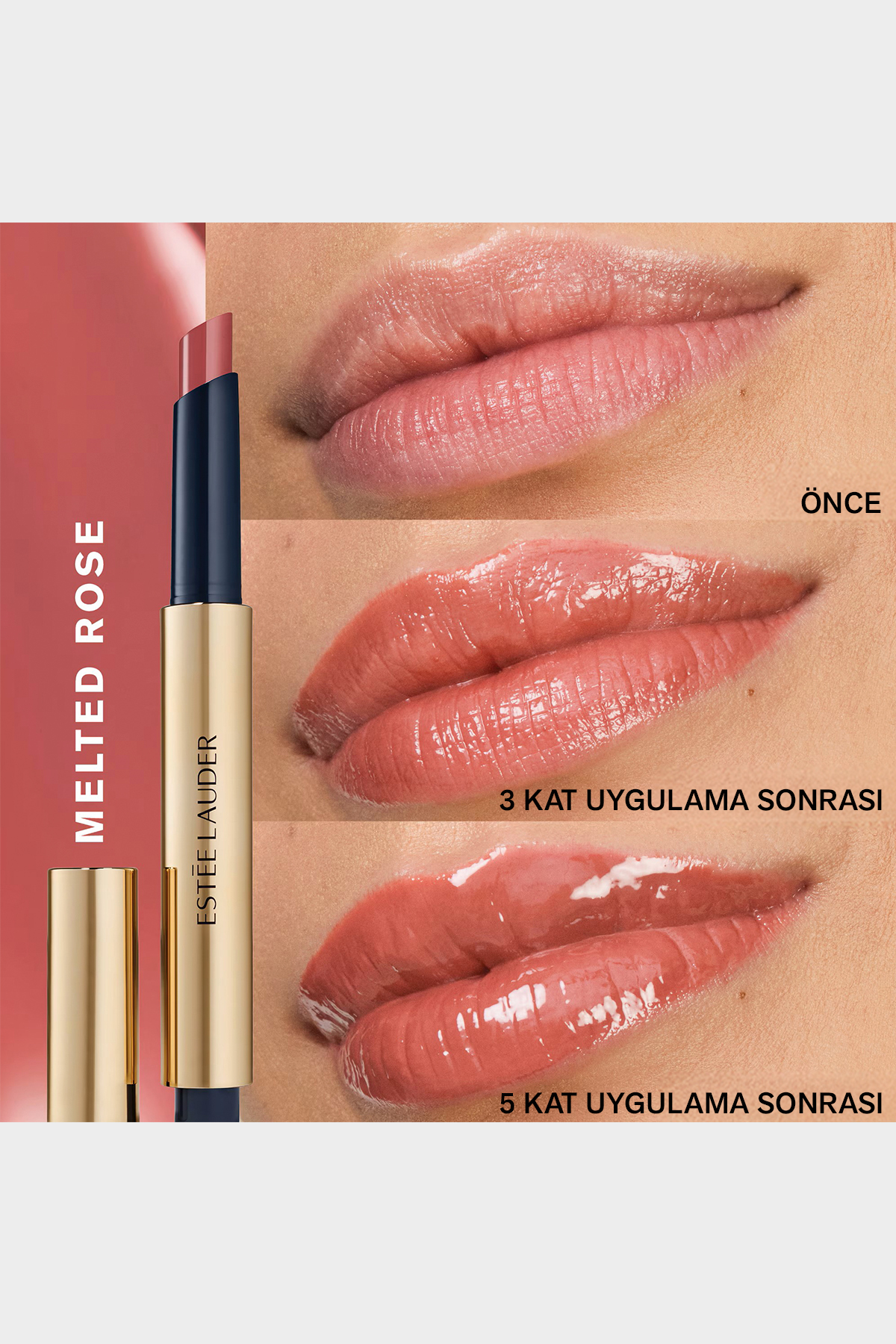 رژ لب ذوب رنگ خالص ON TRINKER مؤثر GLOSTICK DOLGIZER رنگ: 156 گل رز شده Estee Lauder