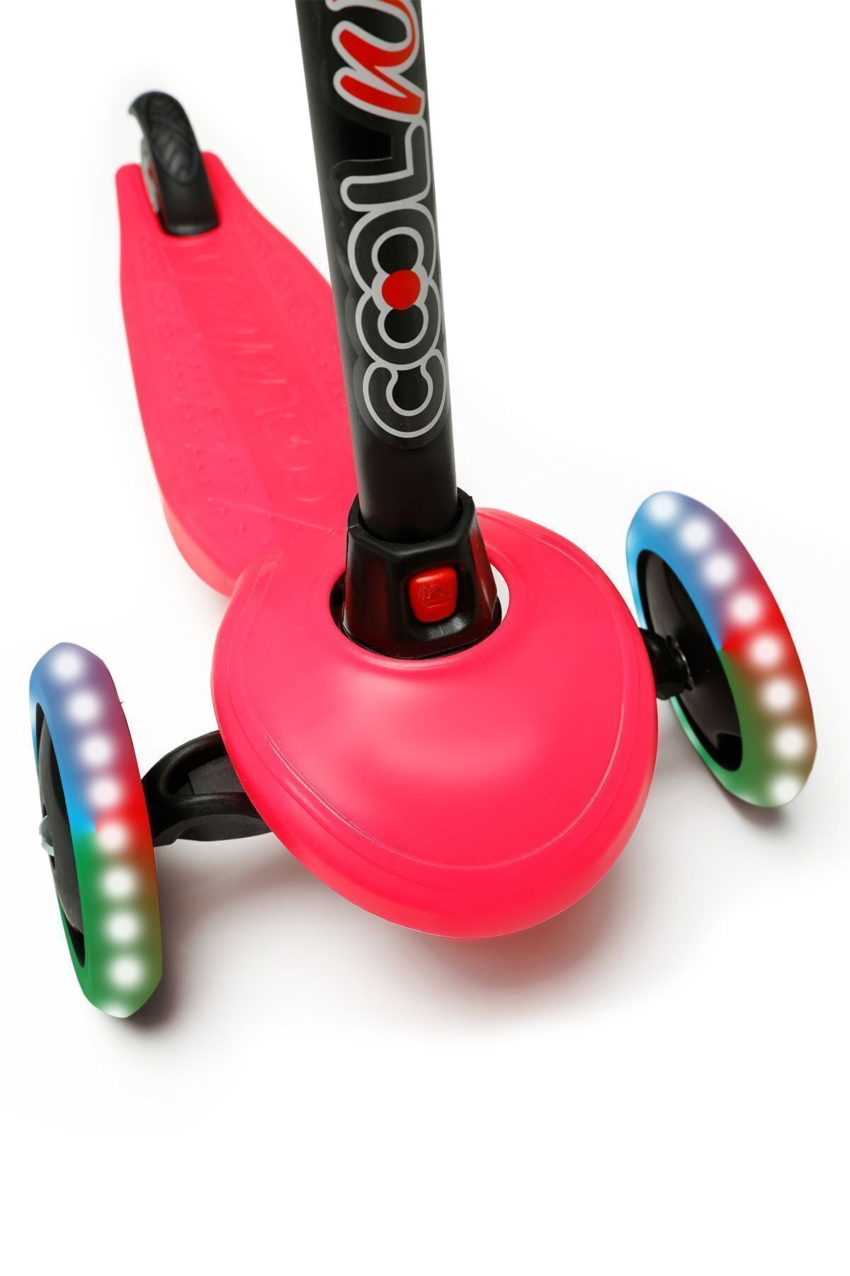 اسکوتر کودکان 3 اسباب بازی روروک مخصوص بچه ها صورتی اژدها چراغ LED FR59458 3+ AGE PINK از ترکیه Cool Wheels