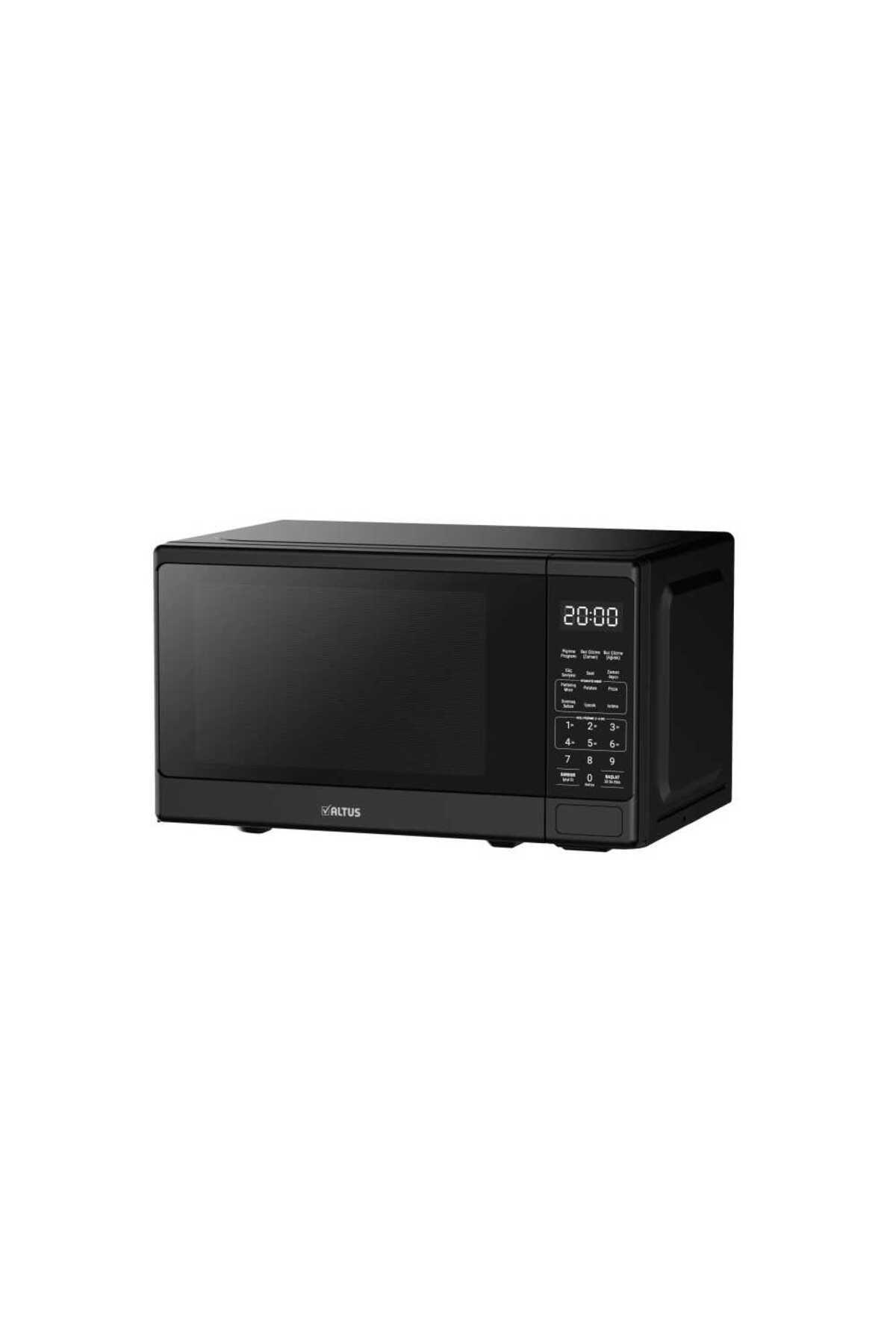 مایکروویو مدرن ALMD 20 SX مشکی OVEN رسمی توزیع کننده با گارانتی 2001 W+ SOLO DIGITAL 2 Y اورجینال Altus