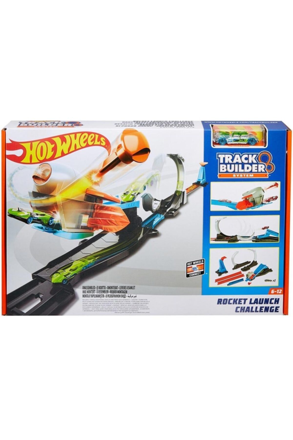 ماشین اسباب بازی مجموعه اکشن مسابقه ای HOT WHEELS TRACK BUILDER SUPER LAUNCH از ترکیه HOT WHEELS