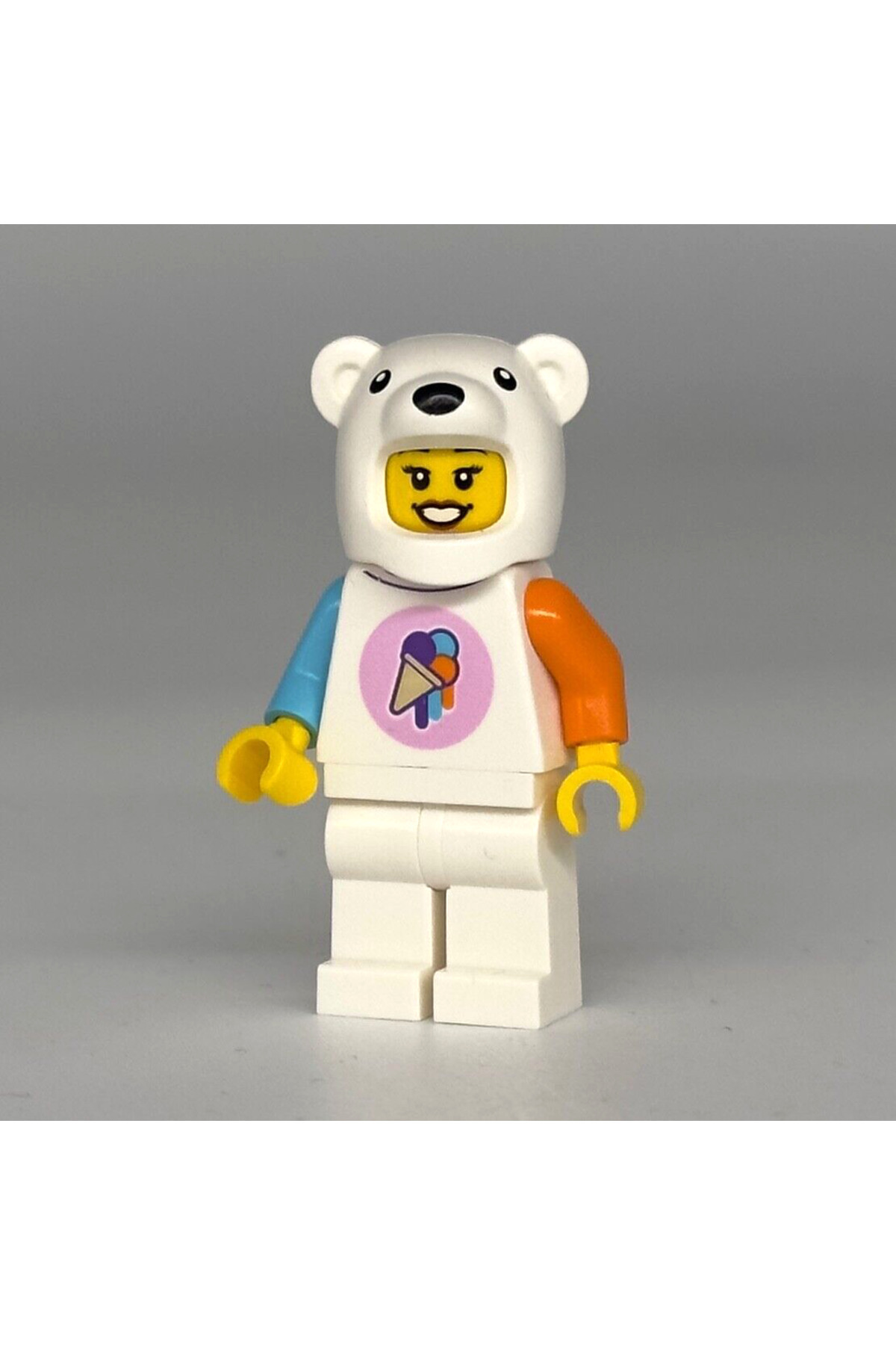 لگو و اسباب بازی های ساخت محور لوازم جانبی MOC CITY TOWN MINIFIGURE زنانه بستنی ساز لباس خرس قطبی اورجینال LEGO