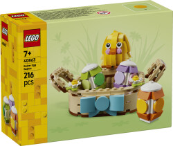 سبد تخم‌مرغ عید پاک ساختنی لگو LEGO آیکونیک مدل 40863، ۲۱۶ قطعه، حداقل سن ۷ سال