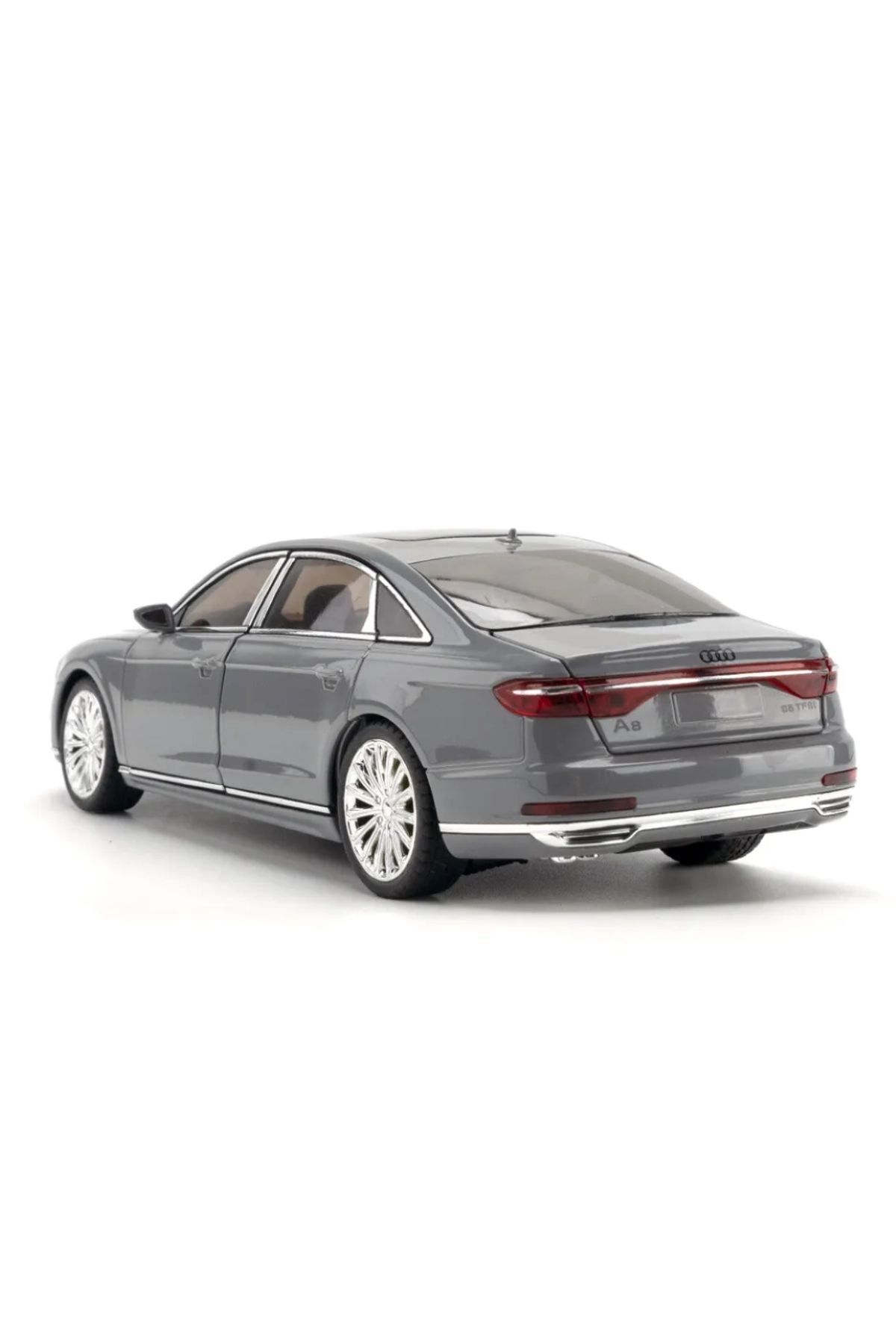 مدل خودرو آئودی A8 ماشین AUDI LONG QUATTRO 1:24 DIECAST METAL مجموعه با صدا و نور اورجینال scntoys