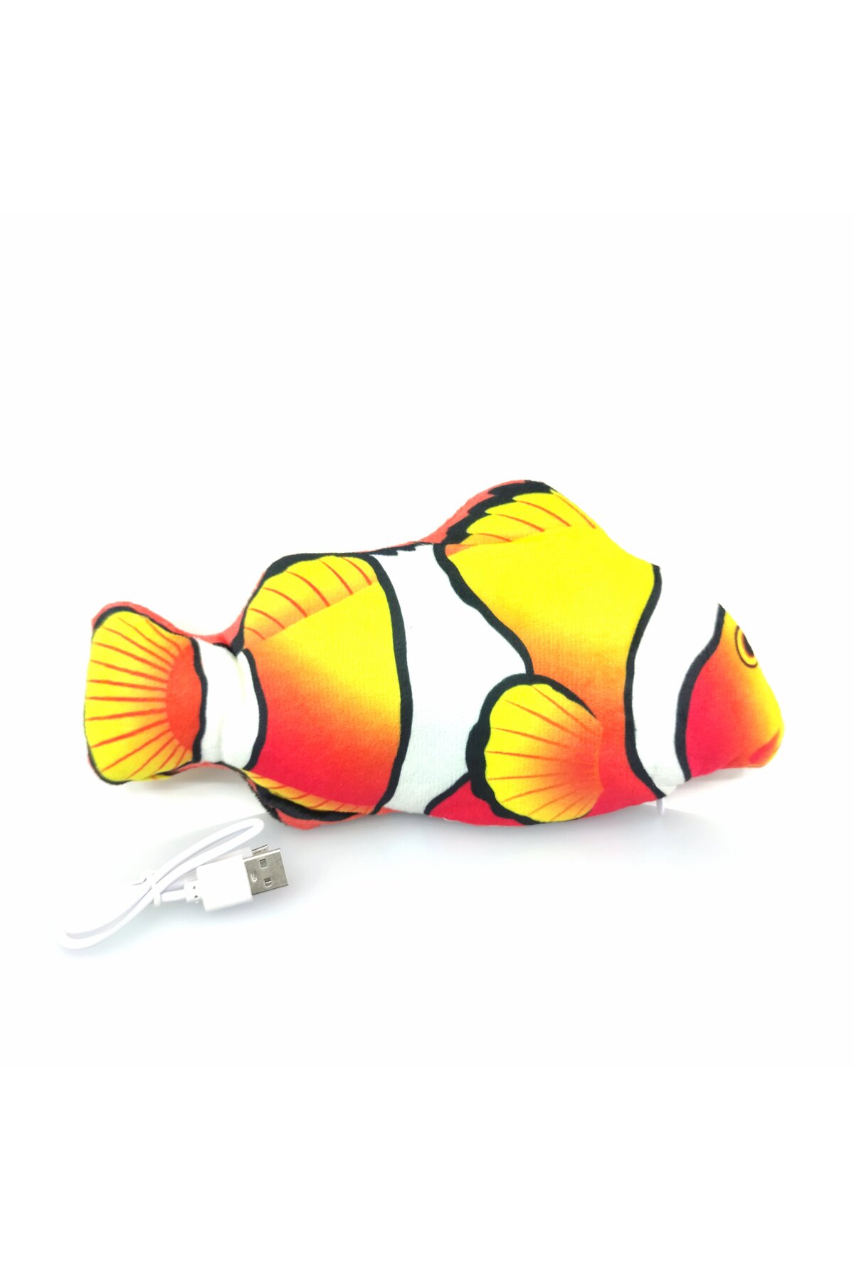 اسباب‌بازی گربه عروسکی ماهی دلقک رقصنده ۳۰ سانتی‌متری ایست‌لند Eastland با USB سفید