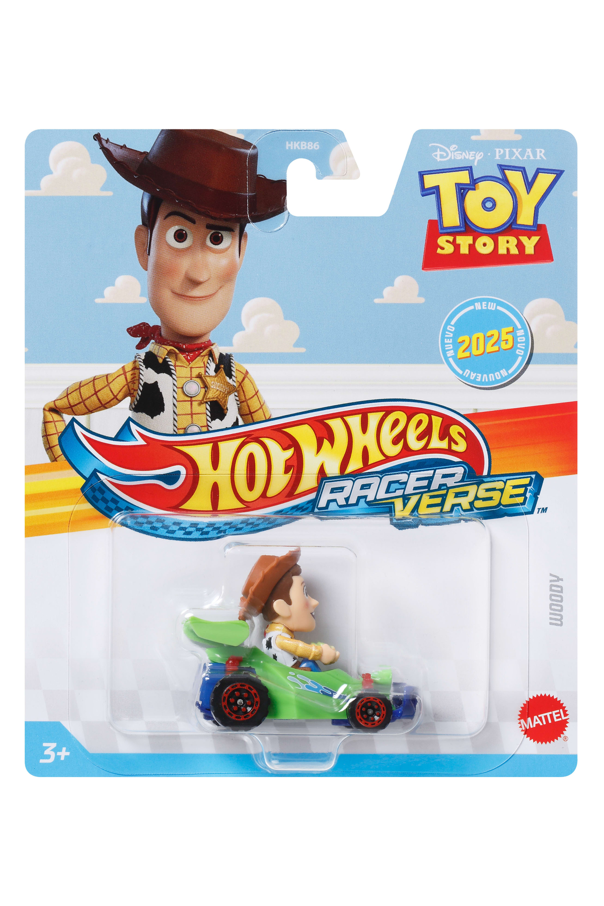 ماشین اسباب بازی وسایل نقلیه تک شخصیت RACERVERSE DISNEY PIXAR TOY STORY WOODY NEW 2025 از ترکیه HOT WHEELS
