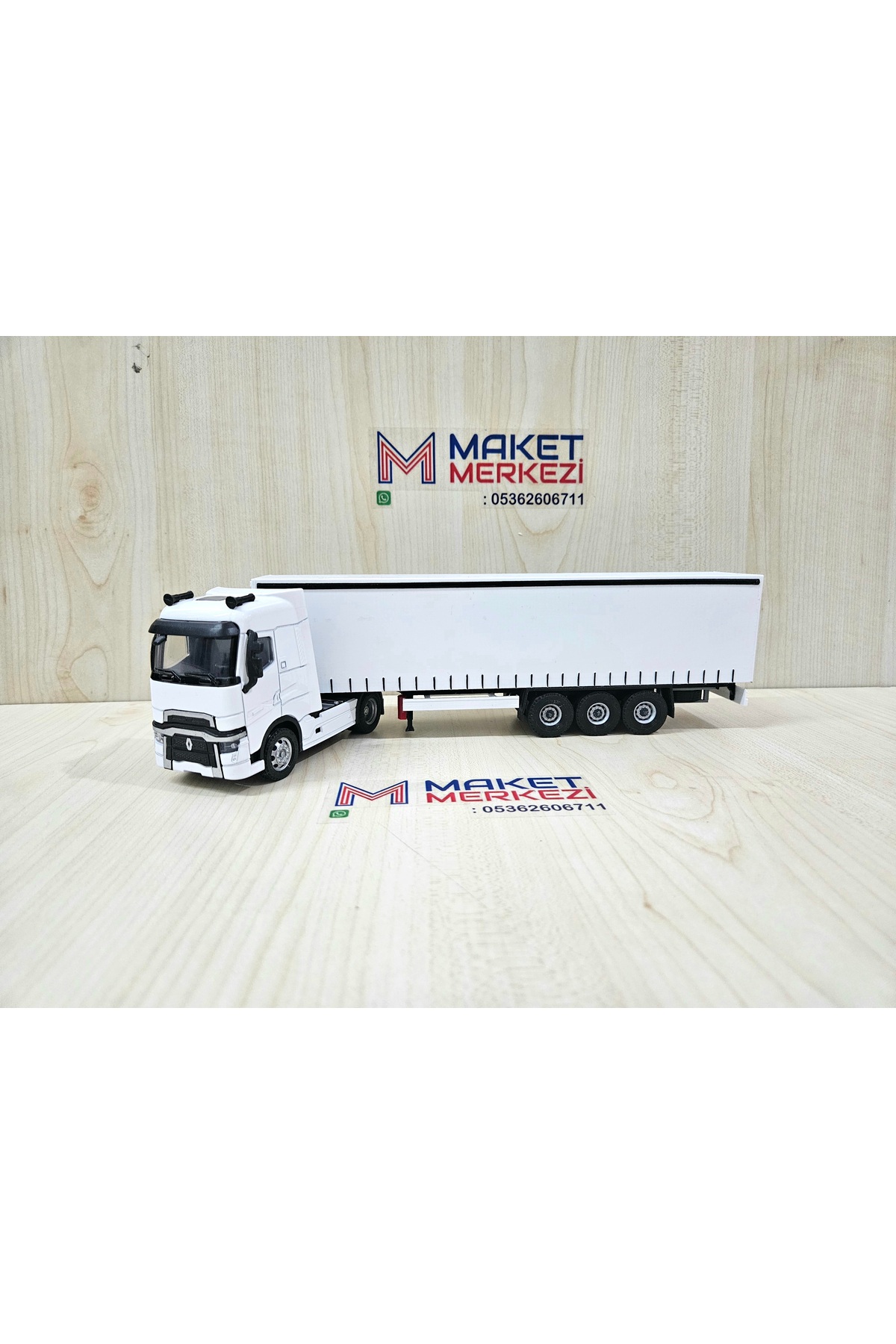 مدل خودرو RENAULT T TRUCK به طول 30 سانتی متر در مقیاس 1 50 سفید نام شرکت را می توان نوشت اورجینال Maket