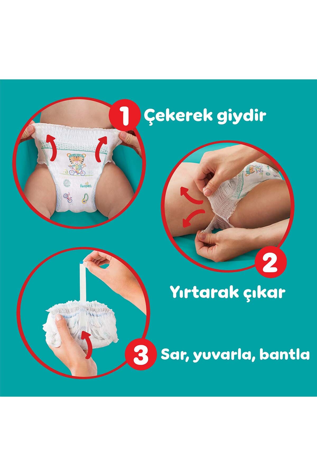 پوشک بچه شورتی سایز 4 62 عددی پکیج فرصت اورجینال Prima