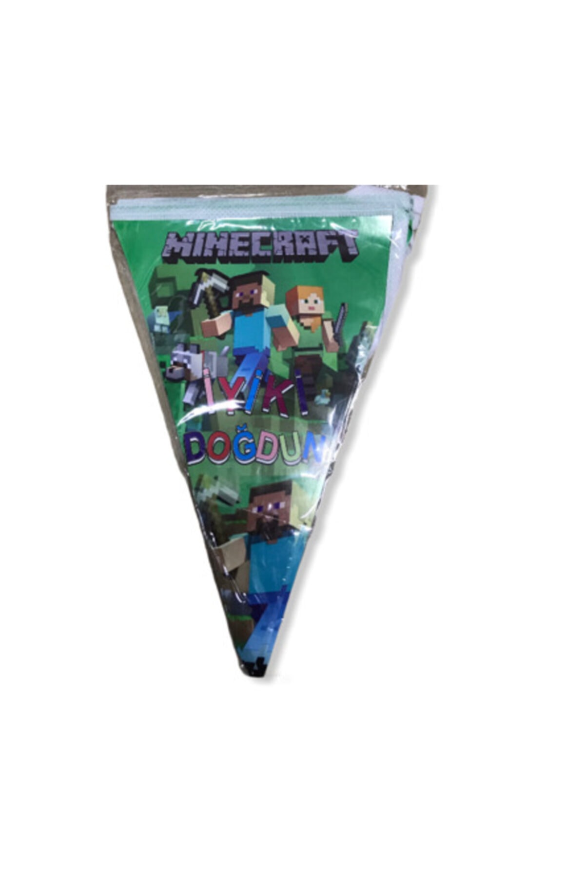 سایر لوازم مهمانی پرچم 2 متری 10 تولدت مبارک Minecraft