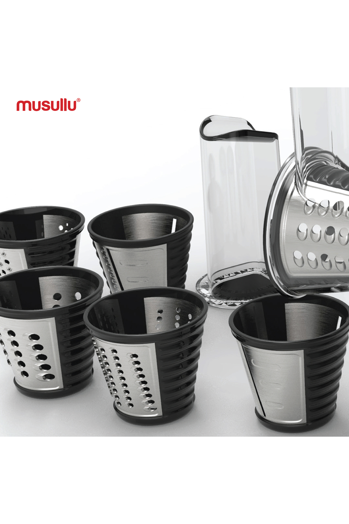 خردکن و غذا ساز دستگاه رنده خرد کن خودکار 5 در 1 اورجینال Musullu