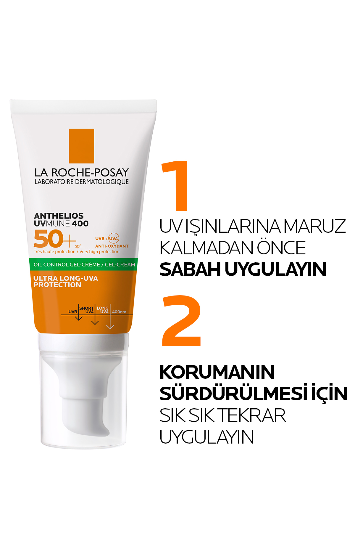 ست کرم ضد آفتاب مراقبت از پوست برای روغنی: کنترل روغن آنتلیوس SPF50+ و آب حرارتی X2 La Roche Posay
