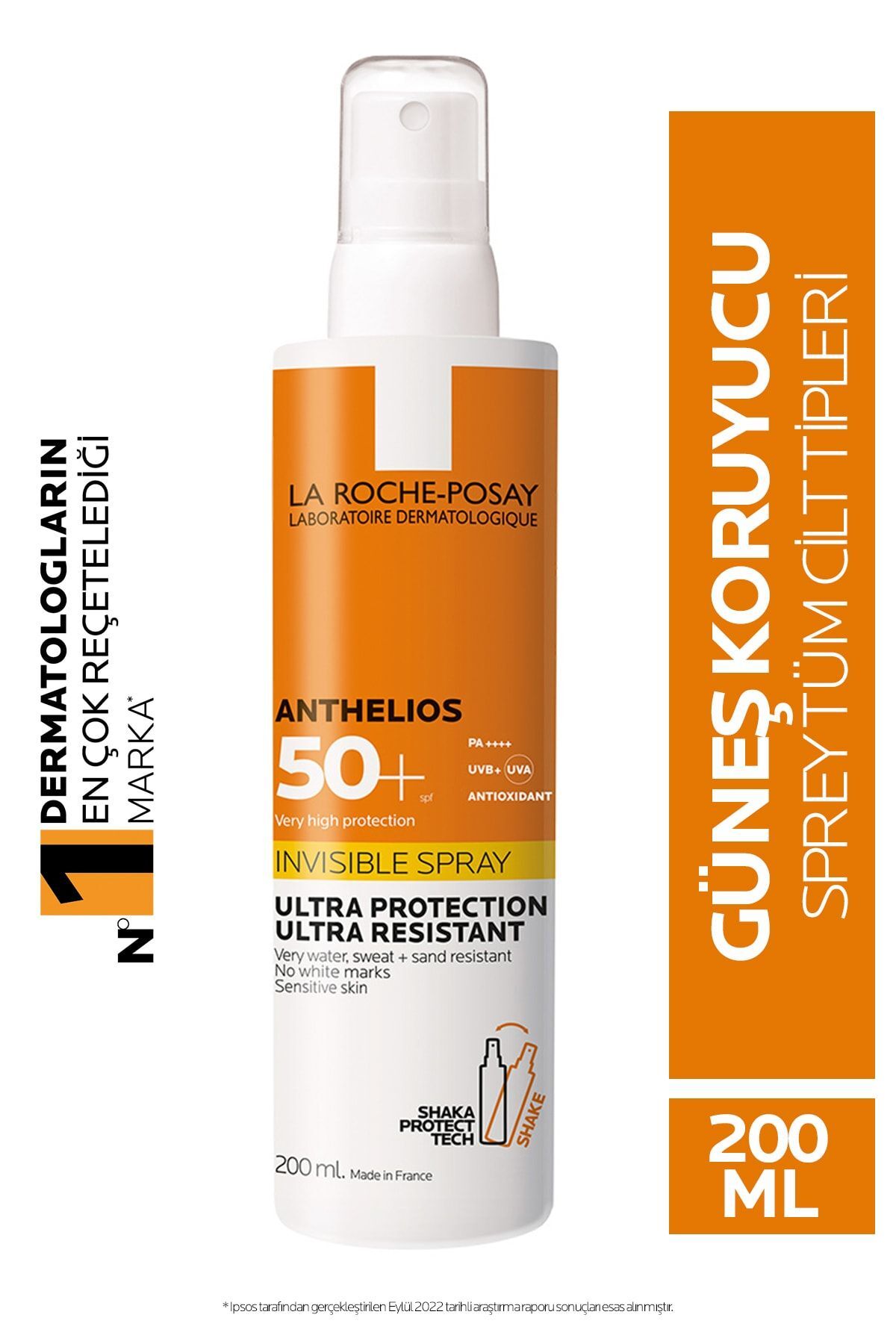 La Roche Posay ضدآفتاب بدن بالای SPF50 + آنتلیوس اسپری مخفی با حفاظت بالا 200 میلی لیتر