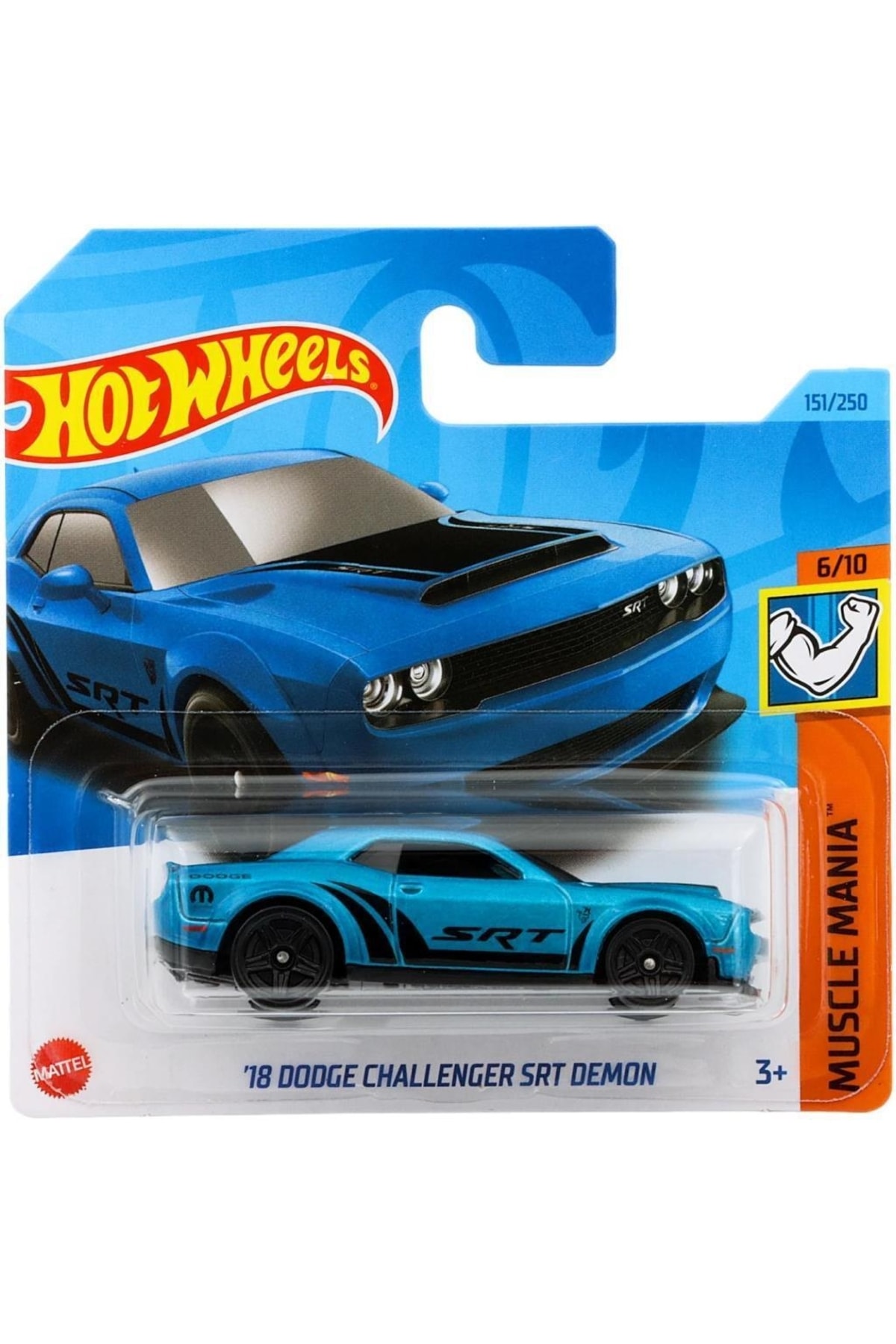 ماشین اسباب بازی '18 DODGE CHALLENGER SRT DEMON هات ویلز اورجینال HOT WHEELS