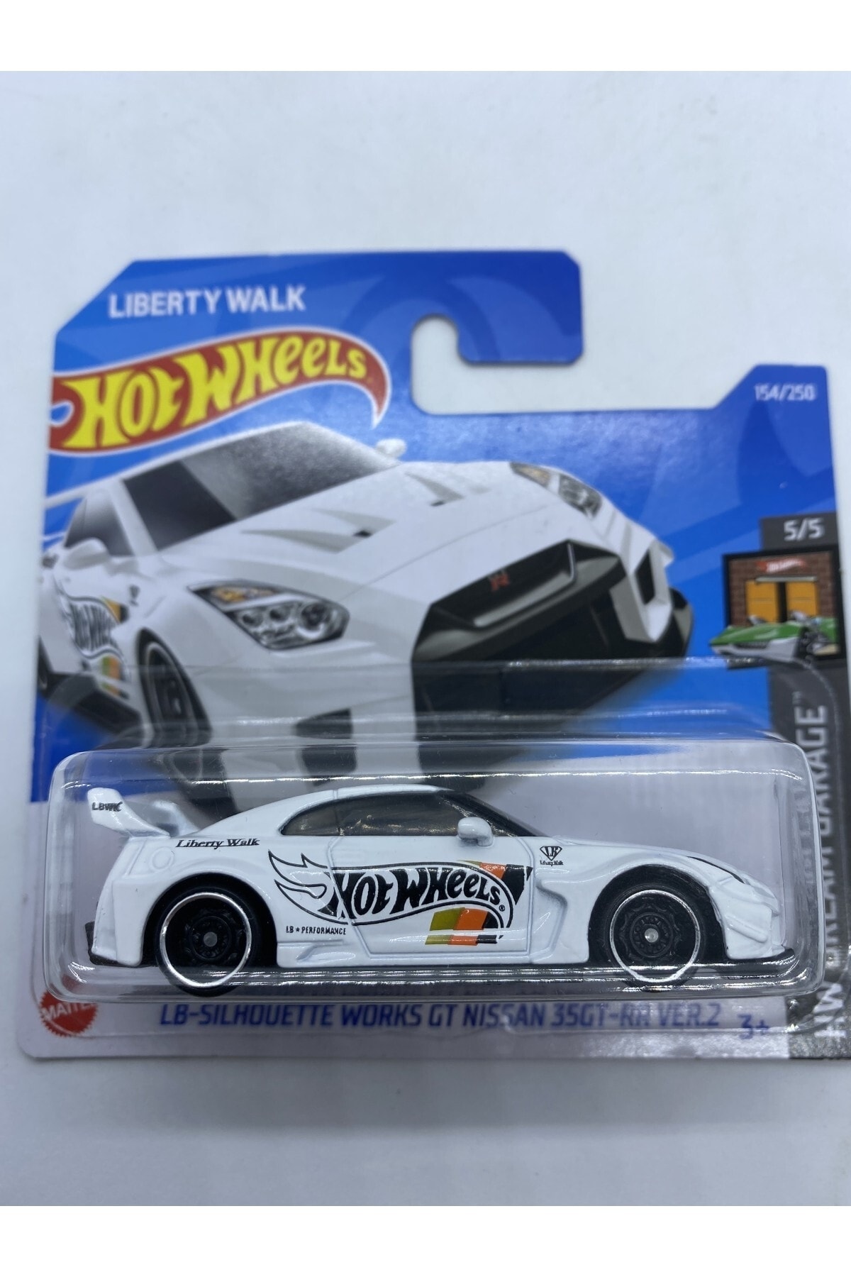 ماشین اسباب بازی LB SILHOUETTE WORKS GT NISSAN 35GT RR VER.2 WHITE هات ویلز اورجینال HOT WHEELS