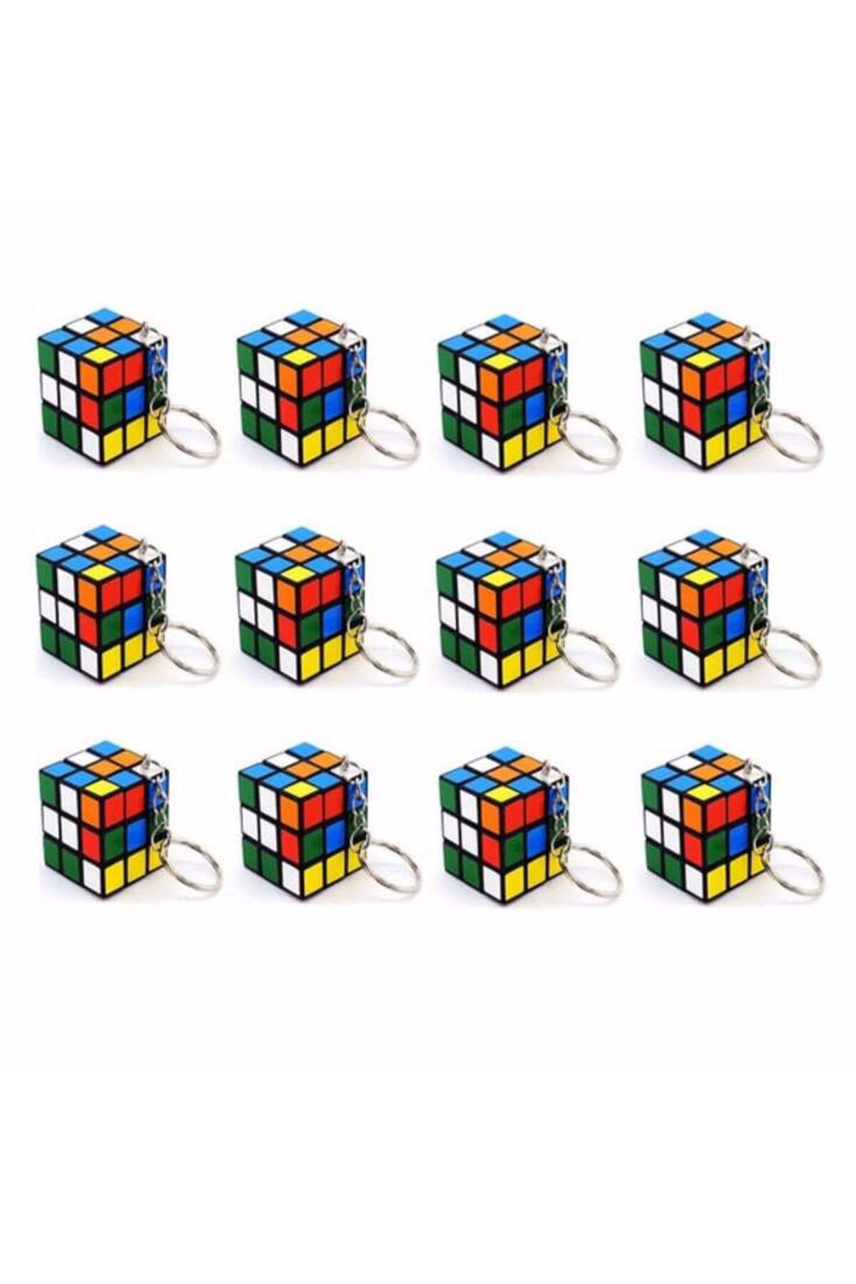 جلیقه کلید جاکلیدی MINI INTELLIGENCE CUBE مکعب هوش صبر 3X3 سانتی متر بسته کامل 1 2 عددی Toys