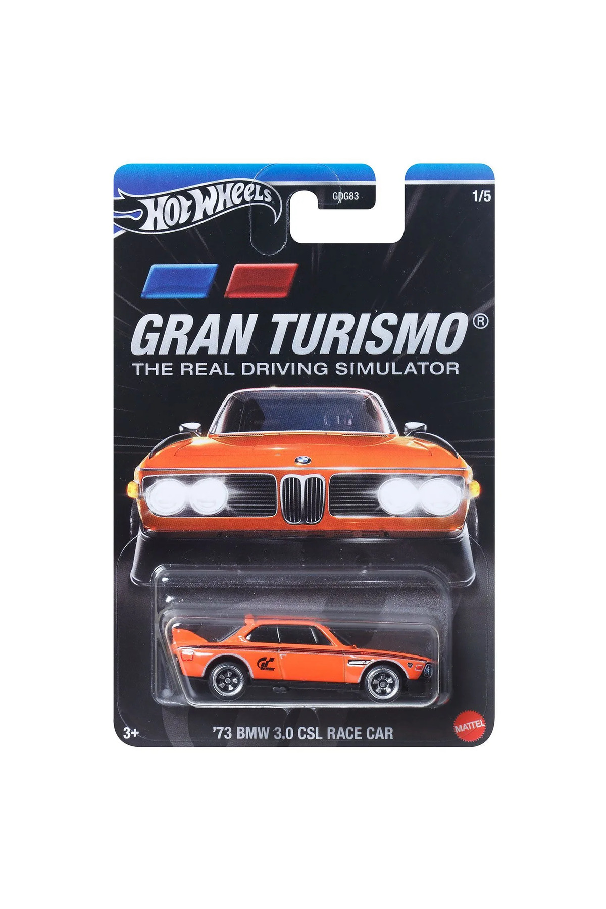 ماشین اسباب بازی مسابقه ای بی ام و 3.0 CSL سری GRAN TURISMO SINGLE CARS '73 اختصاصی از ترکیه HOT WHEELS