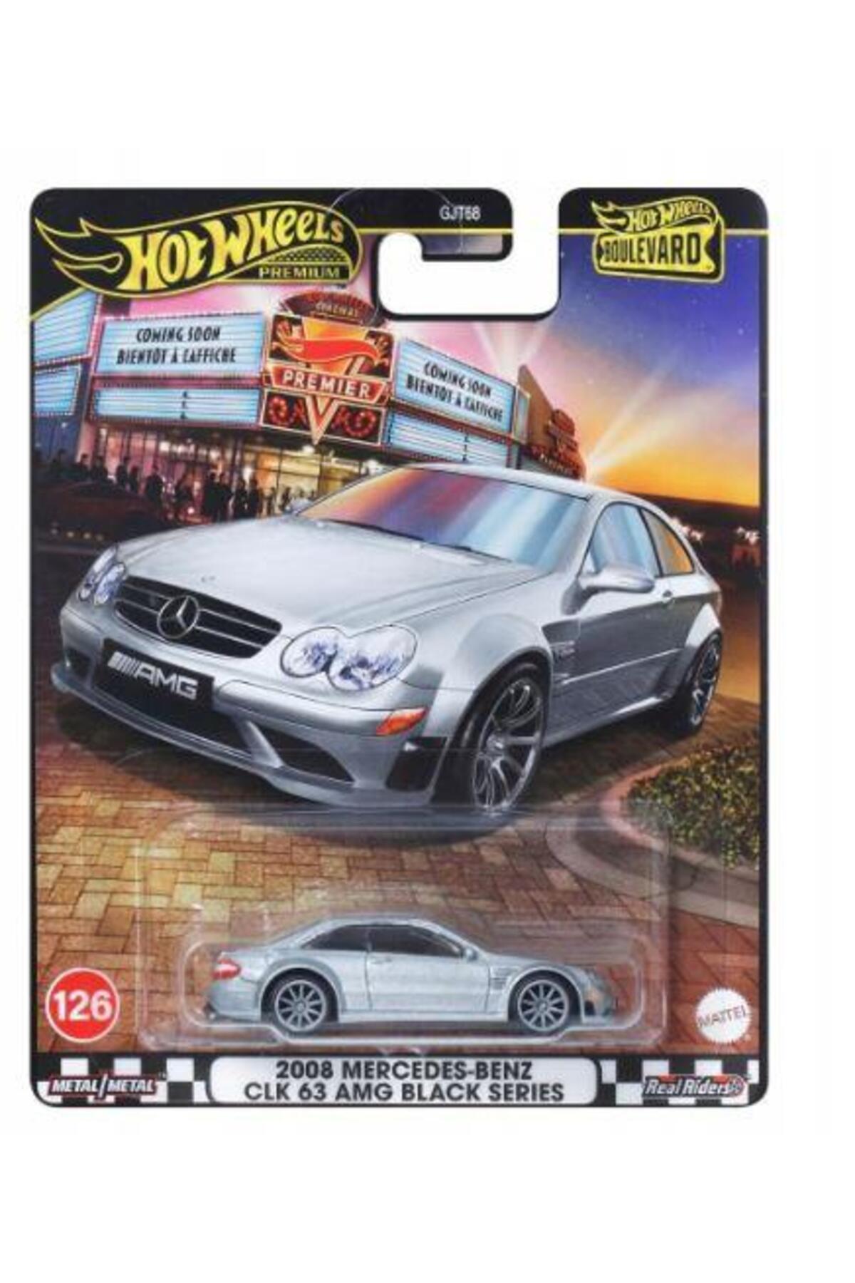 مدل خودرو بلوار پریمیوم 2008 مرسدس بنز CLK 63 AMG مشکی SERIES GJT68 JBL07 اورجینال HOT WHEELS