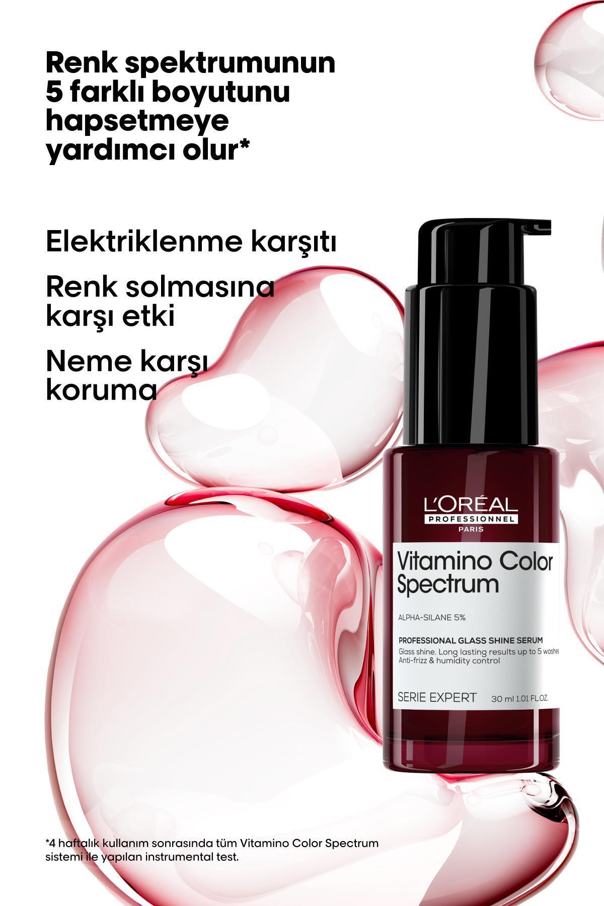 سرم پوست روشنایی شیشه طیف رنگ ویتامینو به ظاهر 30 میل L'oreal Professionnel