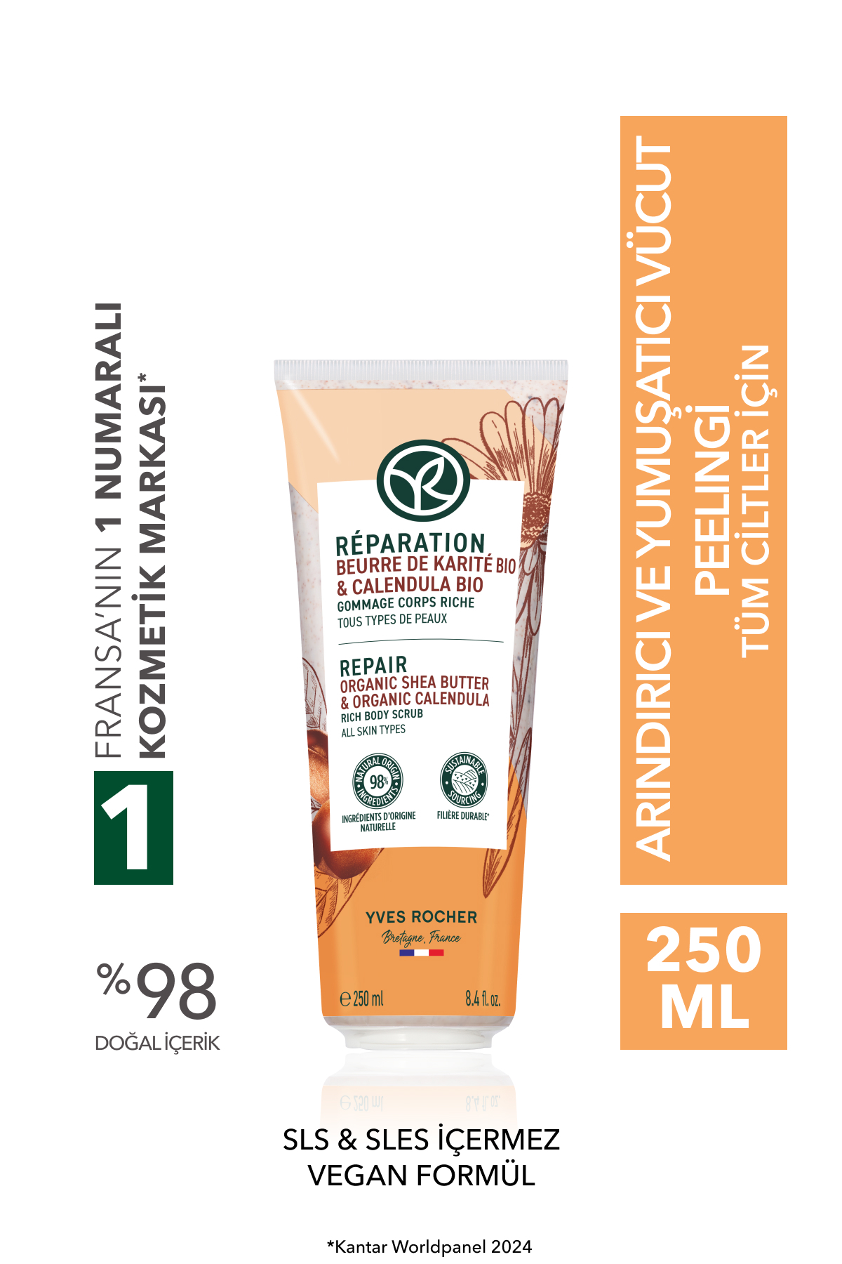 اسکراب بدن لایه برداری تصفیه و نرم کننده Yves Rocher