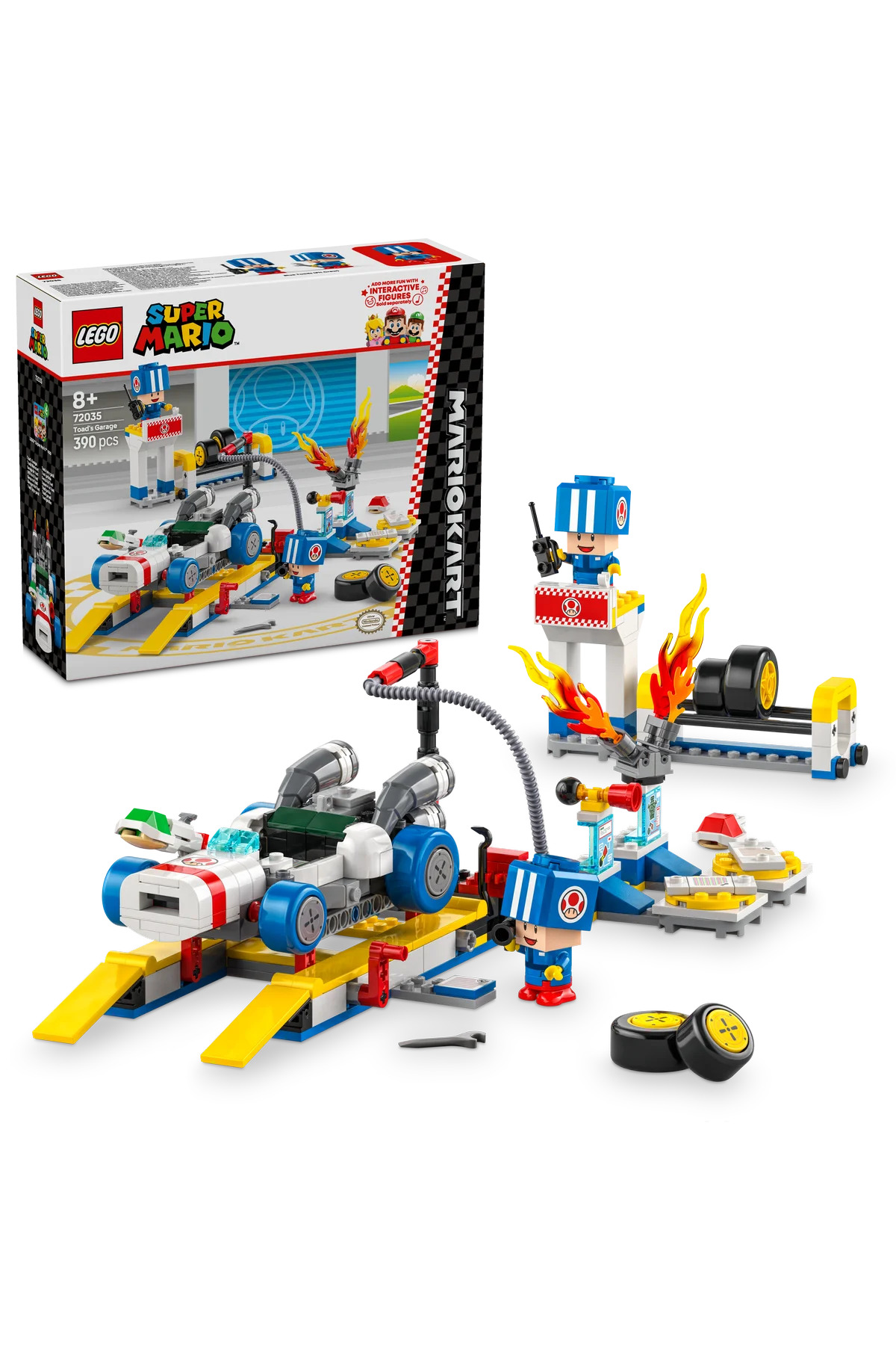لگو و اسباب بازی های ساخت محور ® SUPER MARIO™ MARIO KART™ – TOAD'S GARAGE 72035 ست ساختمان تزئینی 8+ 390PR اورجینال LEGO