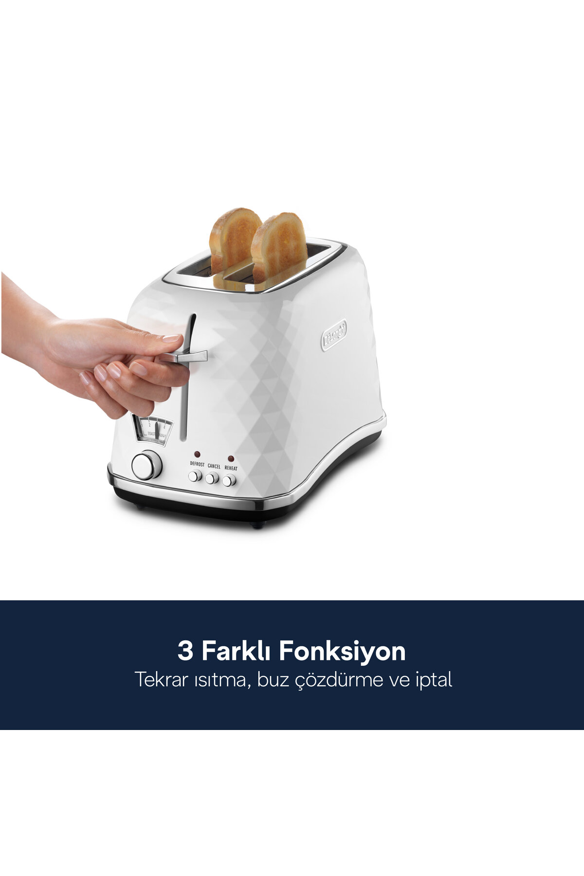 توستر BRILLANTE, CTJ2103.W اورجینال Delonghi