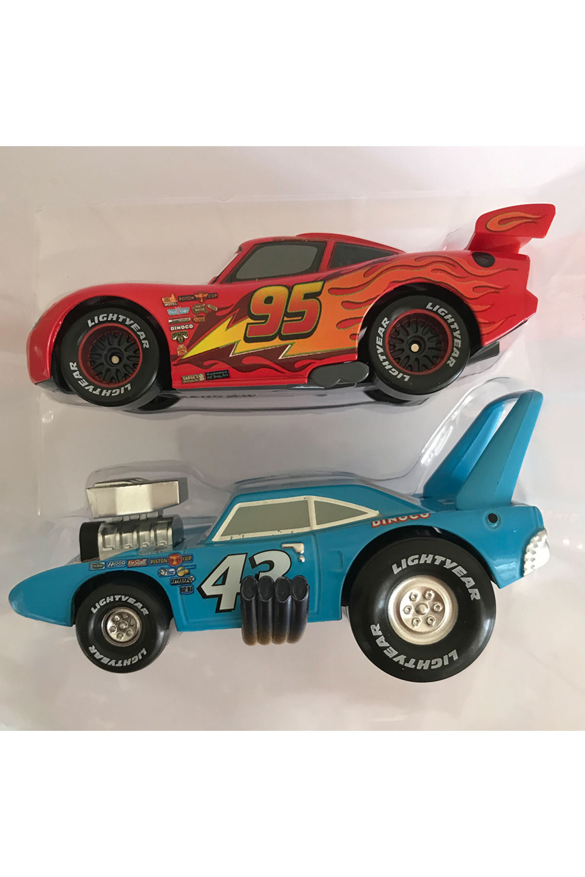 مدل خودرو سری HOT RODDIN: DISNEY CARS MCQUEEN AND THE KING مجموعه ماشین فلزی 11 سانتی متری اورجینال DİSNEY