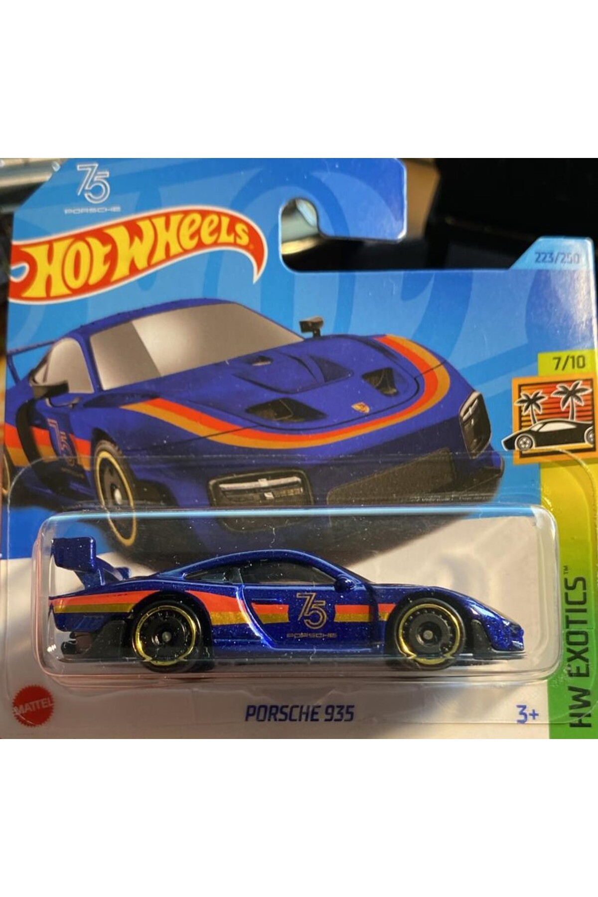 ماشین اسباب بازی PORSCHE 935 HW EXOTICS 7 10 مجموعه اتومبیل تک مدل هات ویلز اورجینال HOT WHEELS