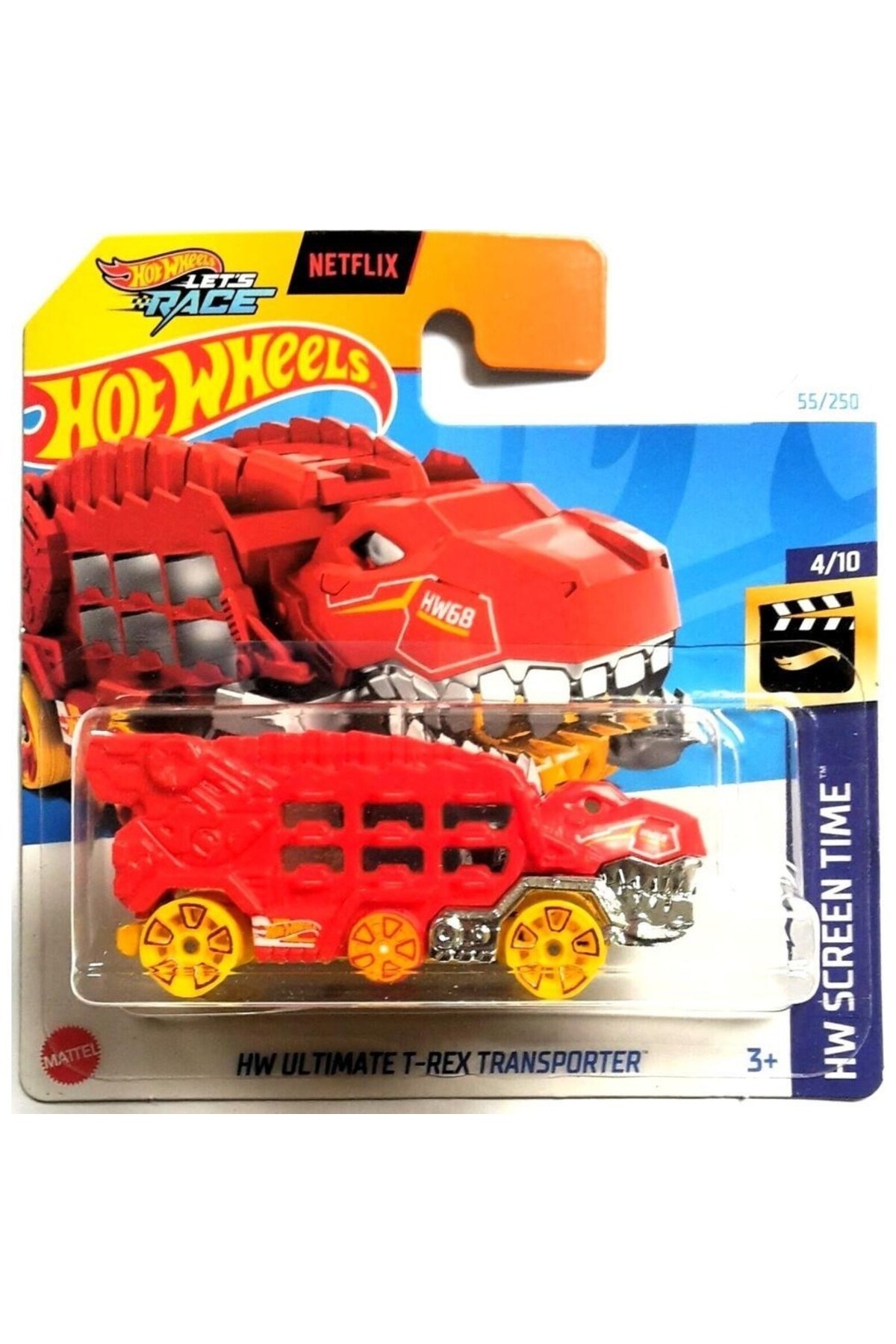 ماشین اسباب بازی SINGLE CARS HW ULTIMATE T REX TRANSPORTER HTC84 HOT WHEELS