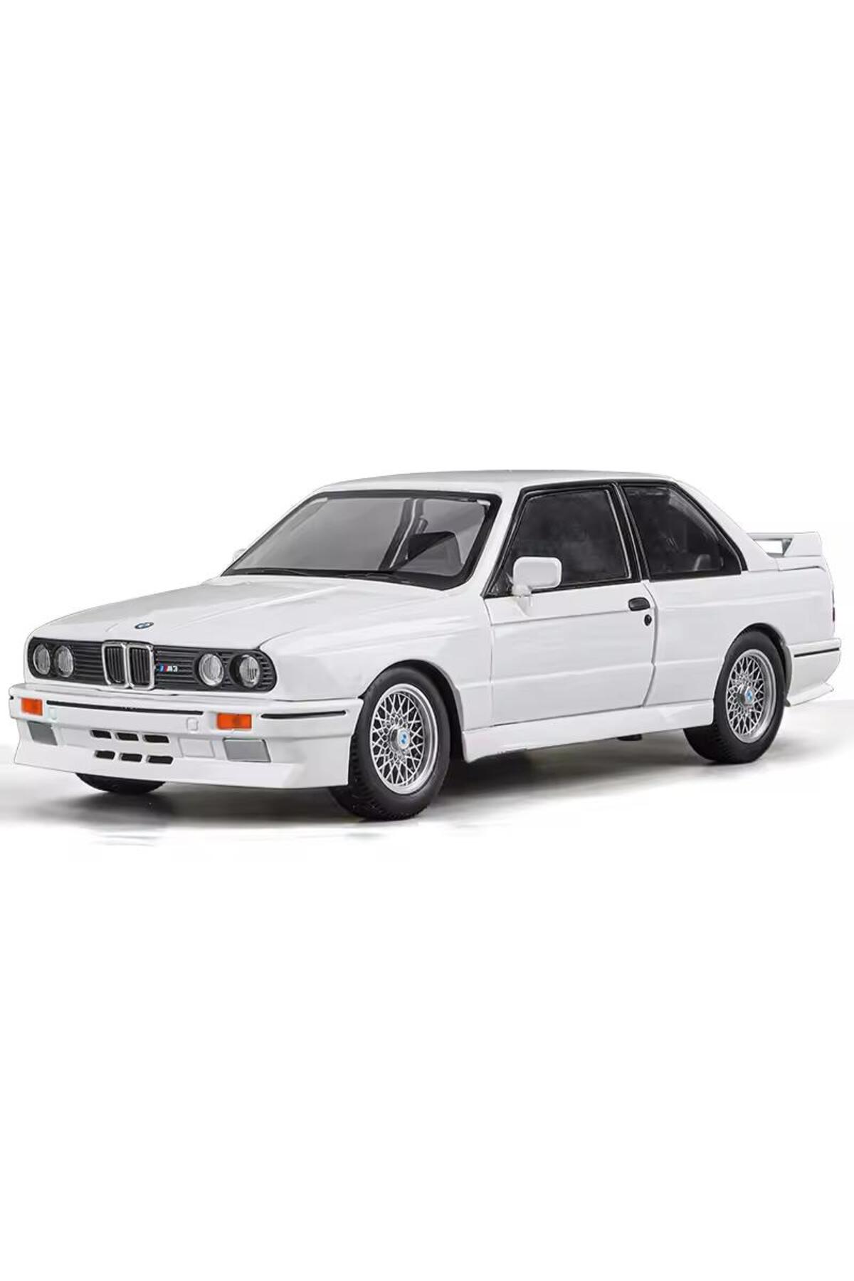 مدل خودرو BMW 3 SERIES M3 سفید E30 1988 درهای بازکننده مقیاس 1:24 DIECAST CAR اورجینال scntoys