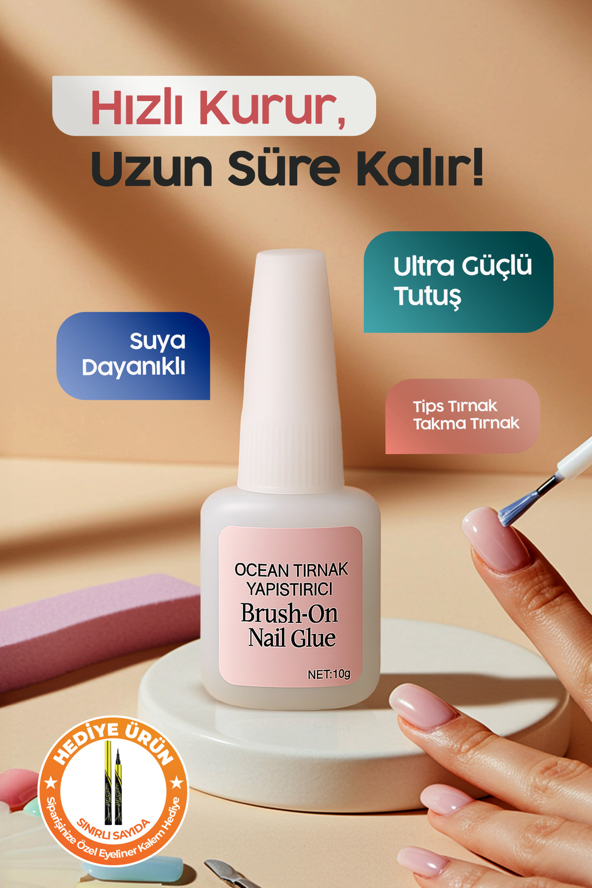Ocean چسب ناخن برسی 10 گرم