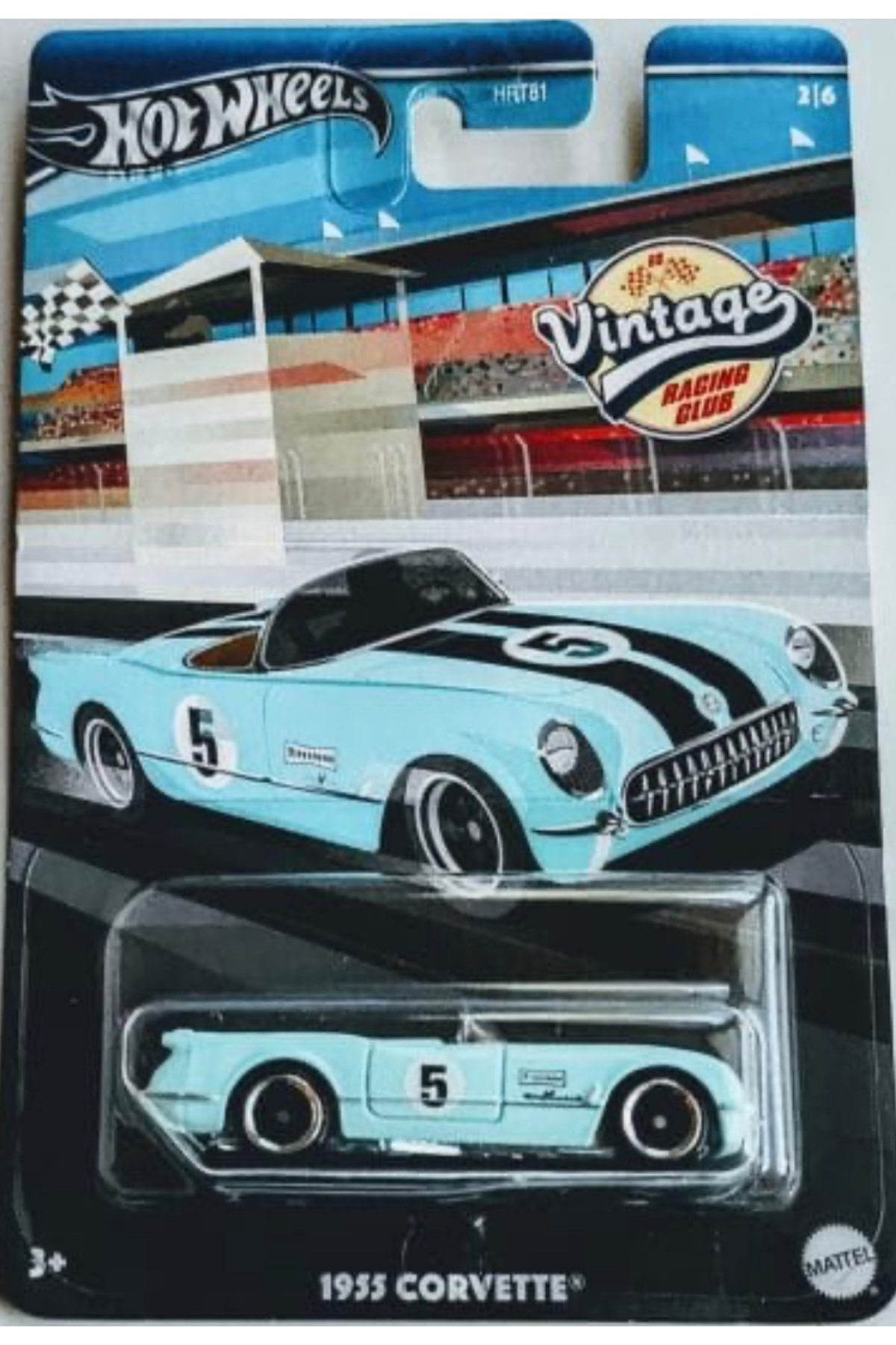 ماشین اسباب بازی VINTAGE 1955 CORVETTE هات ویلز اورجینال HOT WHEELS
