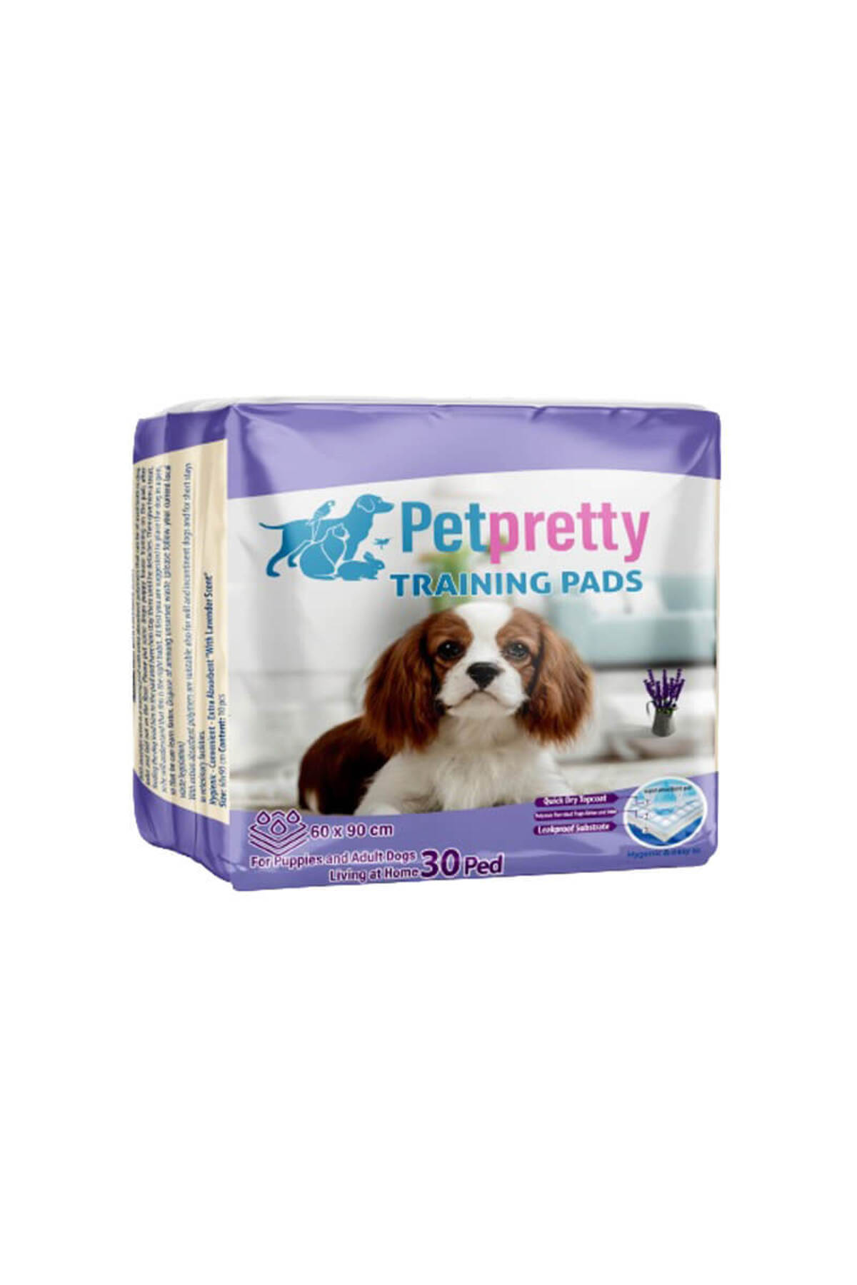 پد ادرار سگ بایو Bio، سری PETPRETTY، مدل VP-1901، معطر به اسطوخودوس، ۳۰ عددی