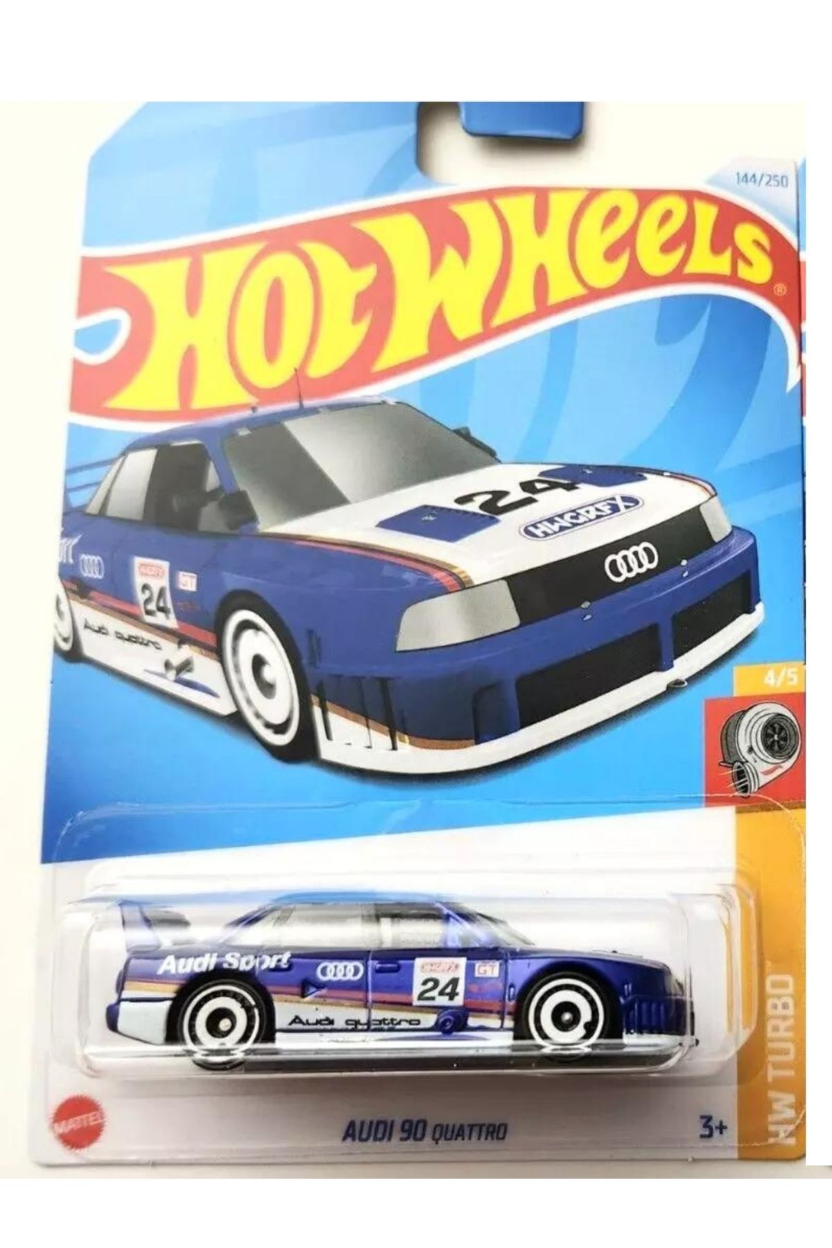 ماشین اسباب بازی AUDI 90 QUATTRO 2024 HTC64 هات ویلز اورجینال HOT WHEELS