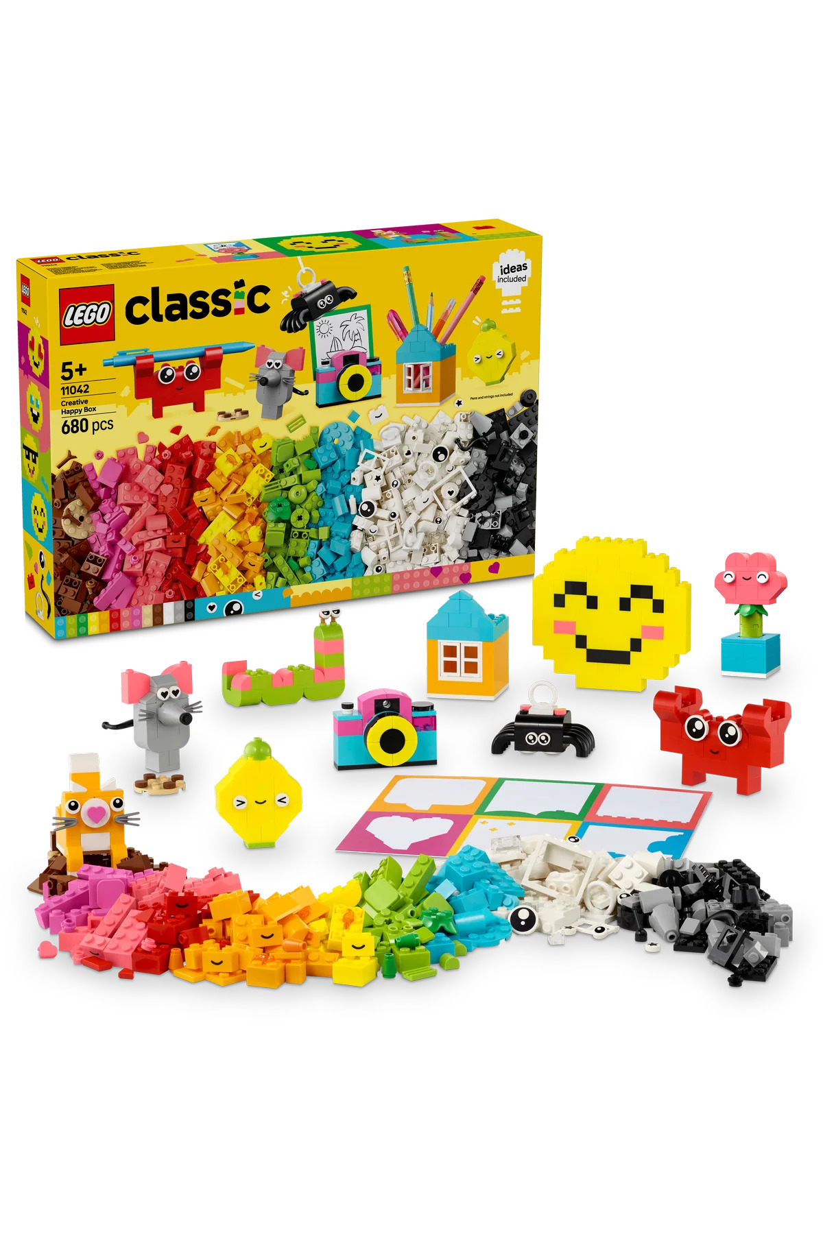 لگو و اسباب بازی های ساخت محور ® کلاسیک CREATIVE HAPPY BOX 11042 5+ ست ساختمان خلاق 680 قطعه اورجینال LEGO